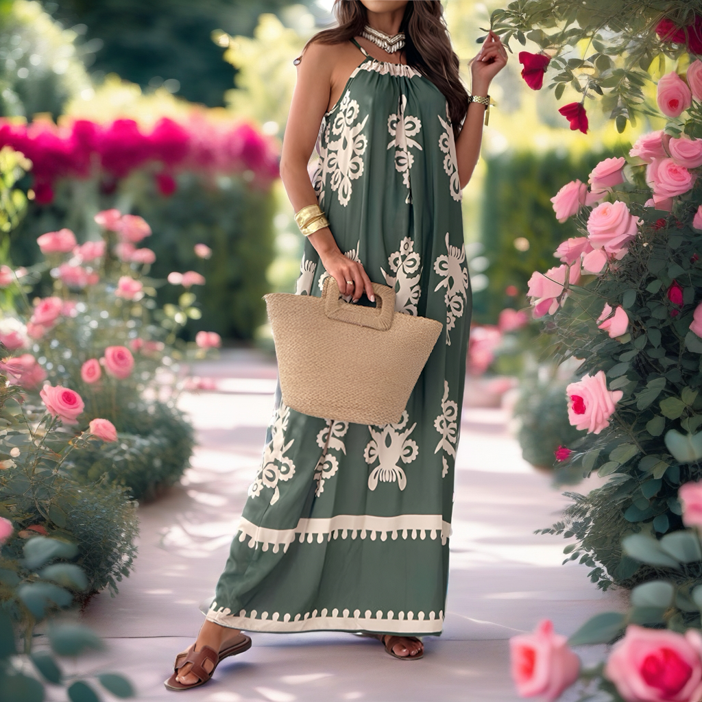 Floral Printed Maxi Dress