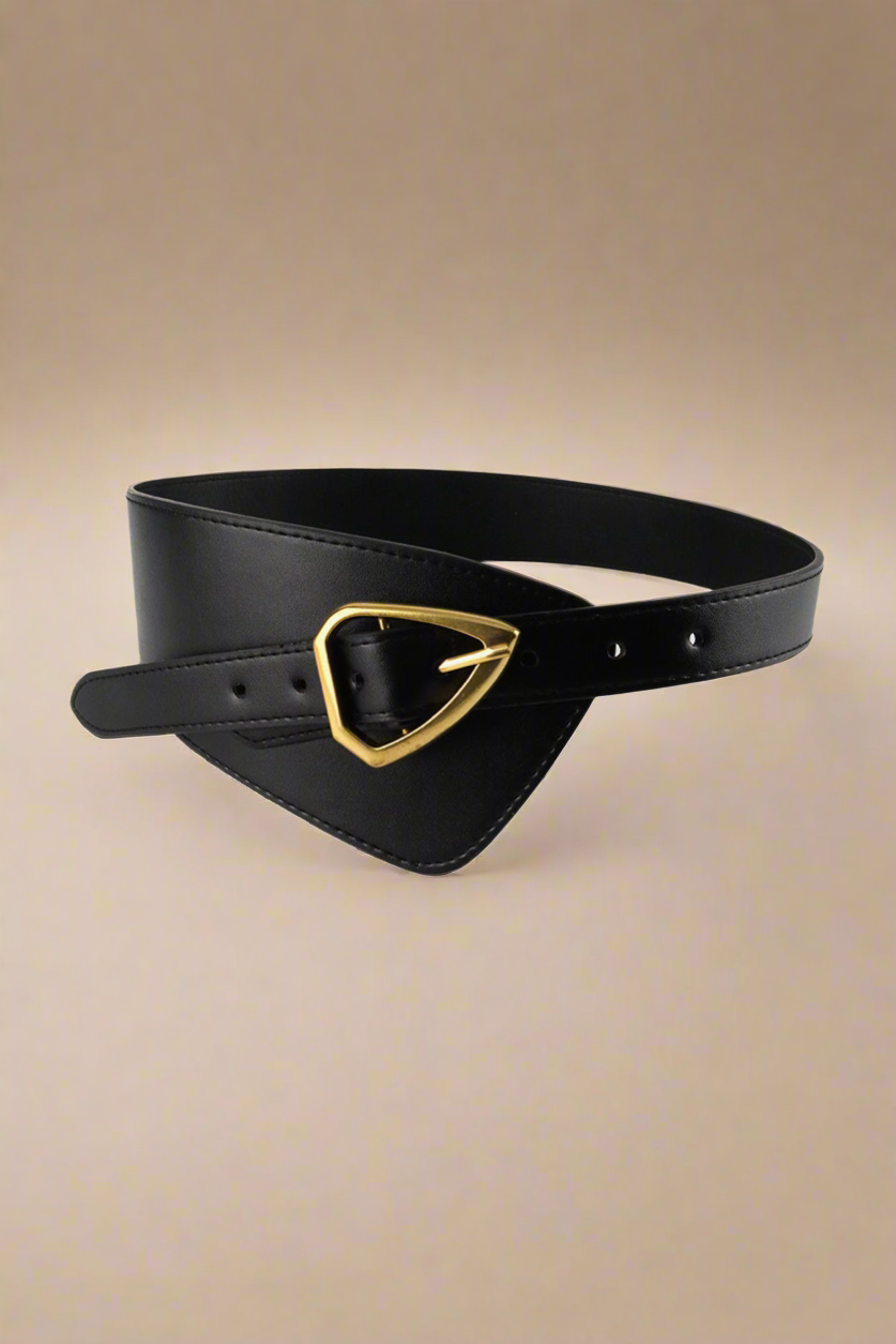 Irregular Vegan Leather Belt