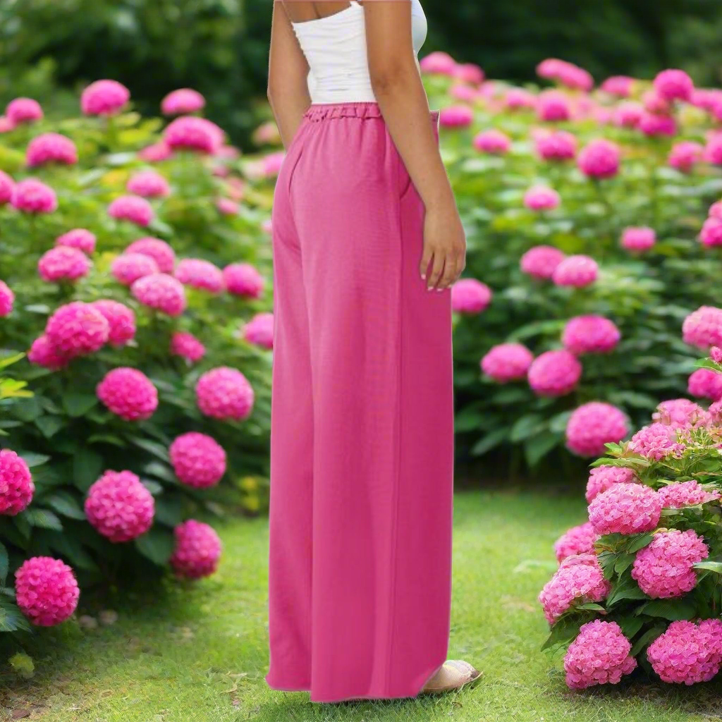 High Waist Wide Leg Pants