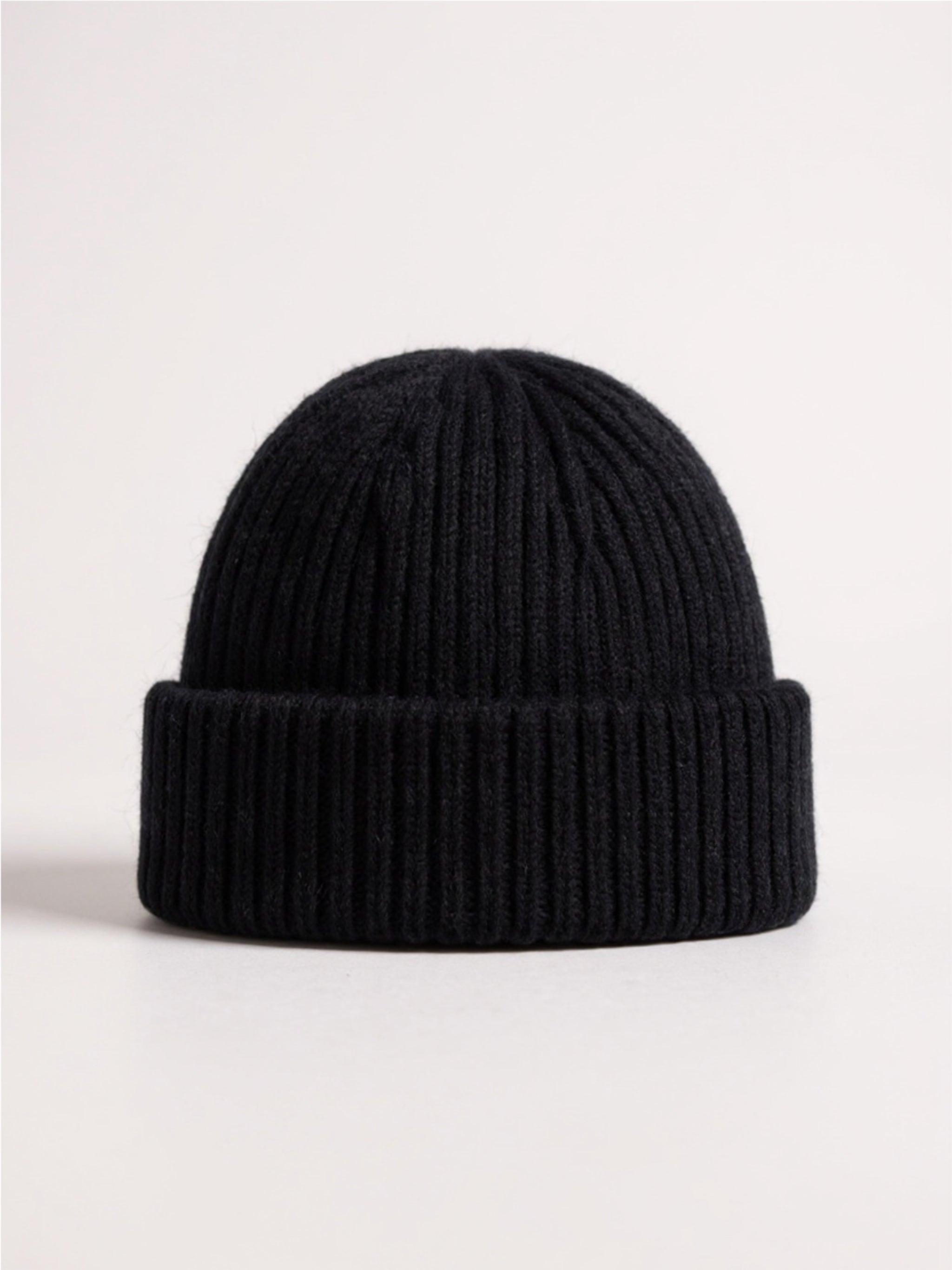 Rib-Knit Cuff Beanie