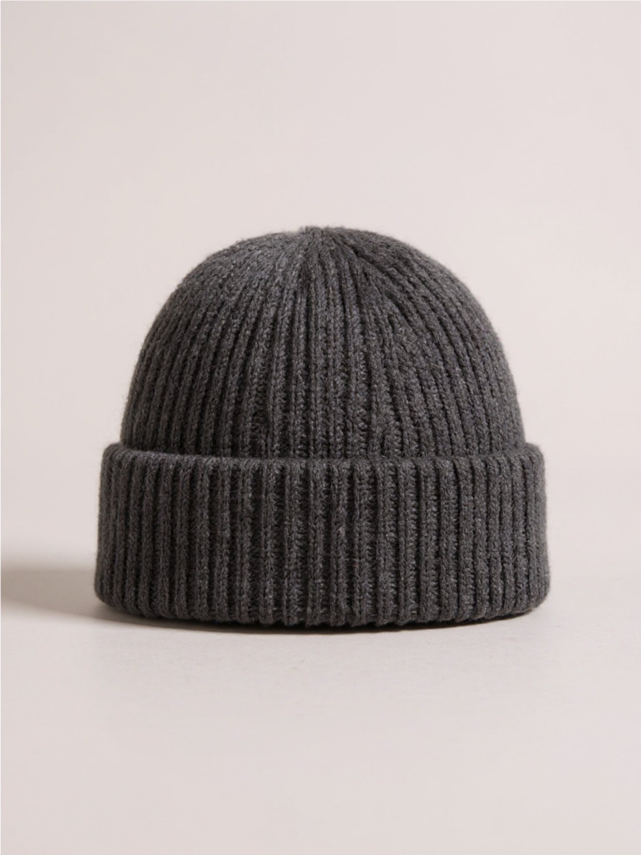 Rib-Knit Cuff Beanie