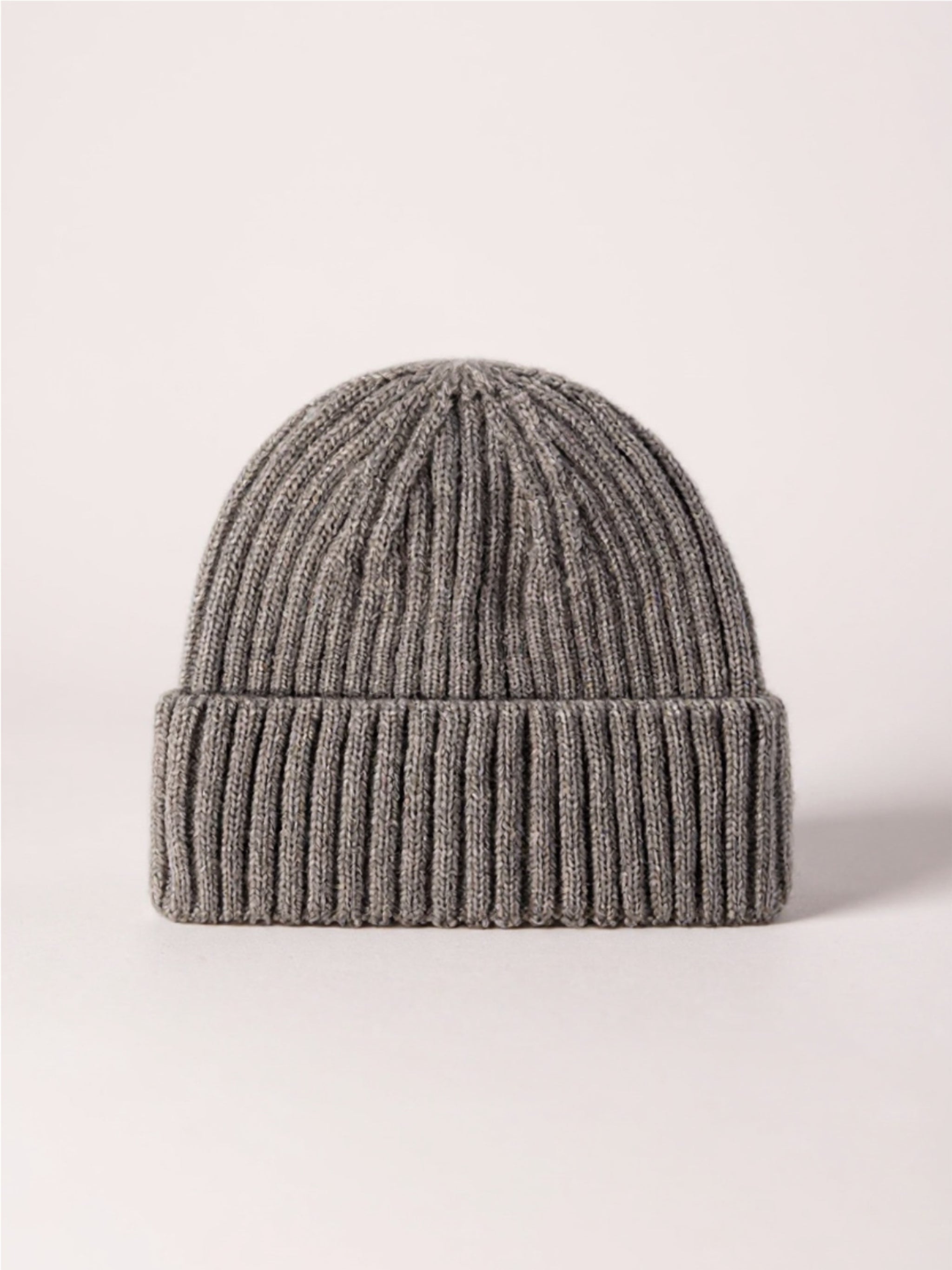 Rib-Knit Cuff Beanie