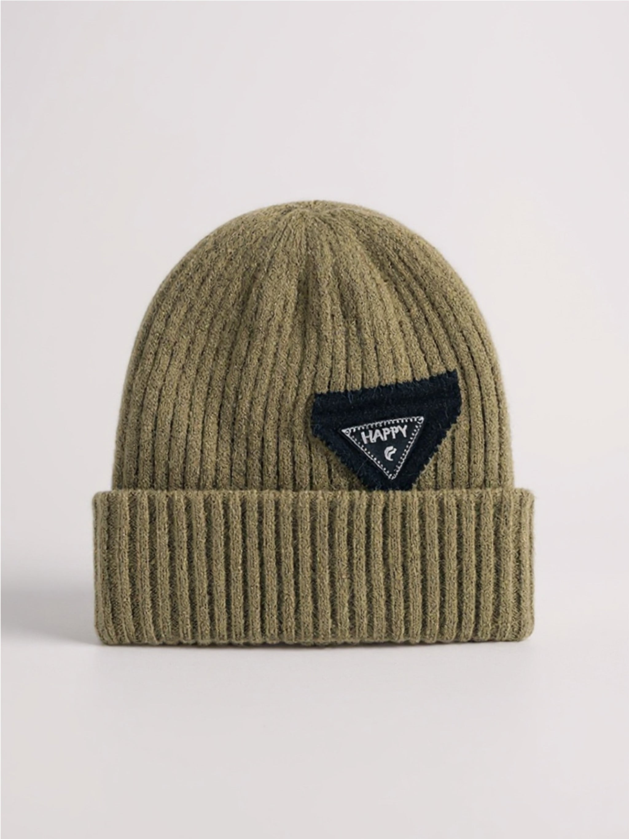HAPPY Contrast Beanie