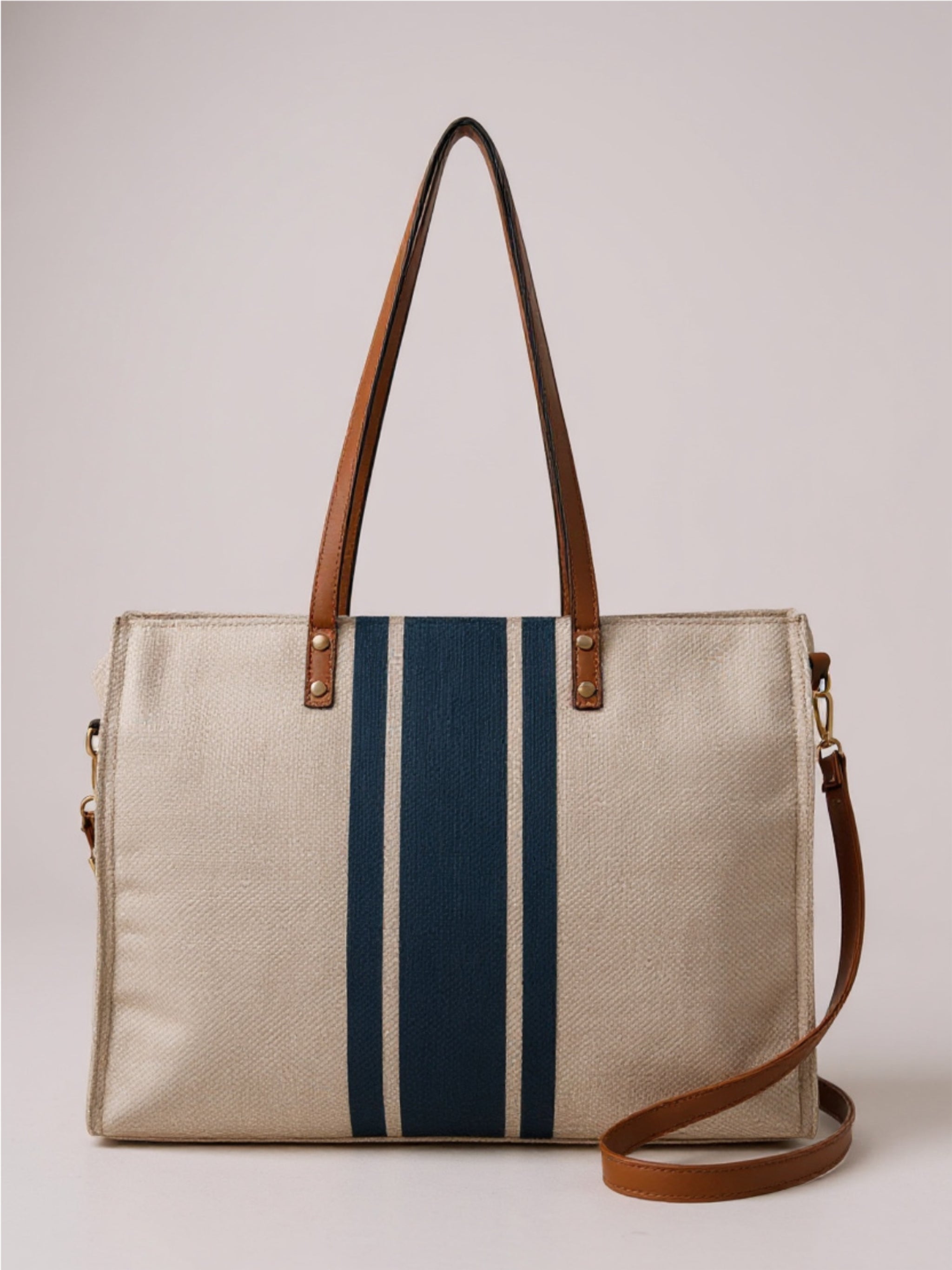 Striped Tote Bag