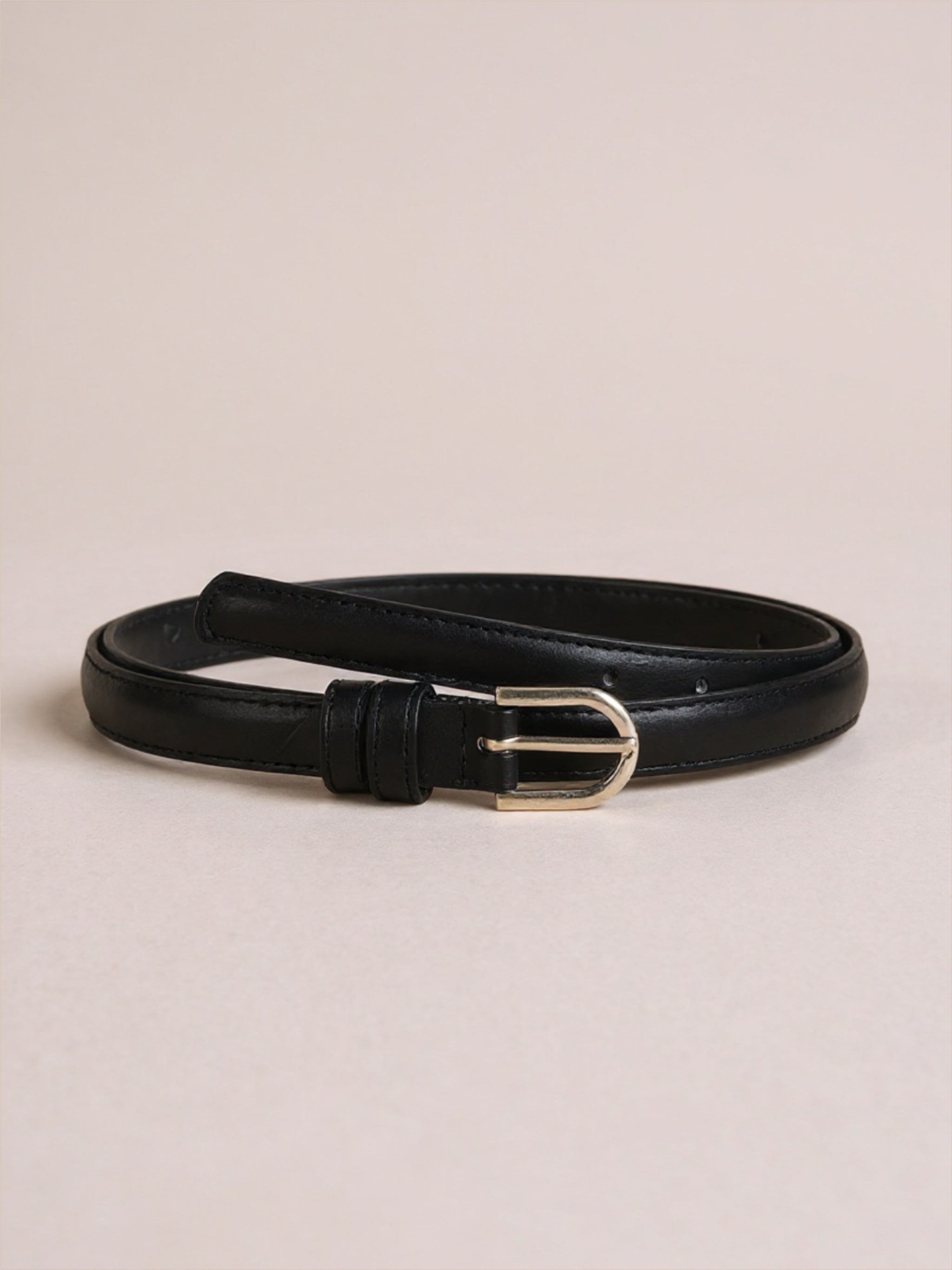 Black Vegan Leather Belt
