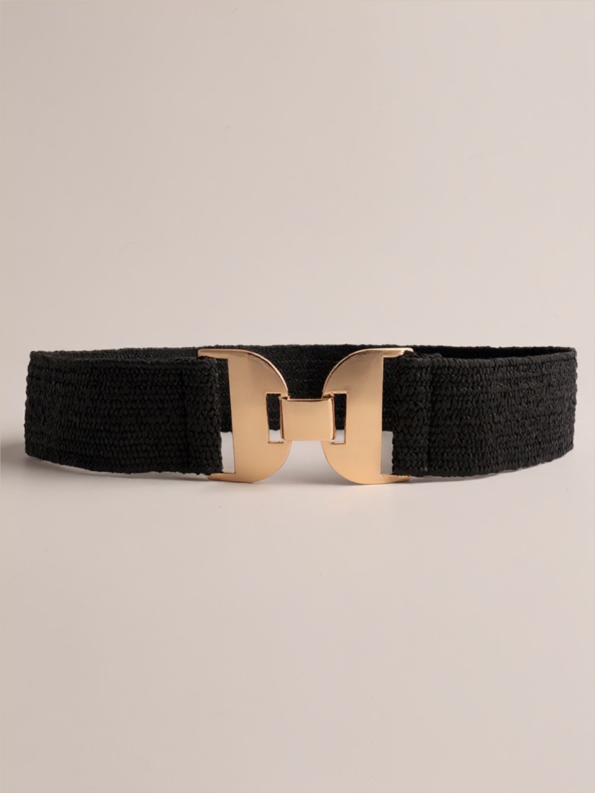 Gold Buckle Elastic Belt