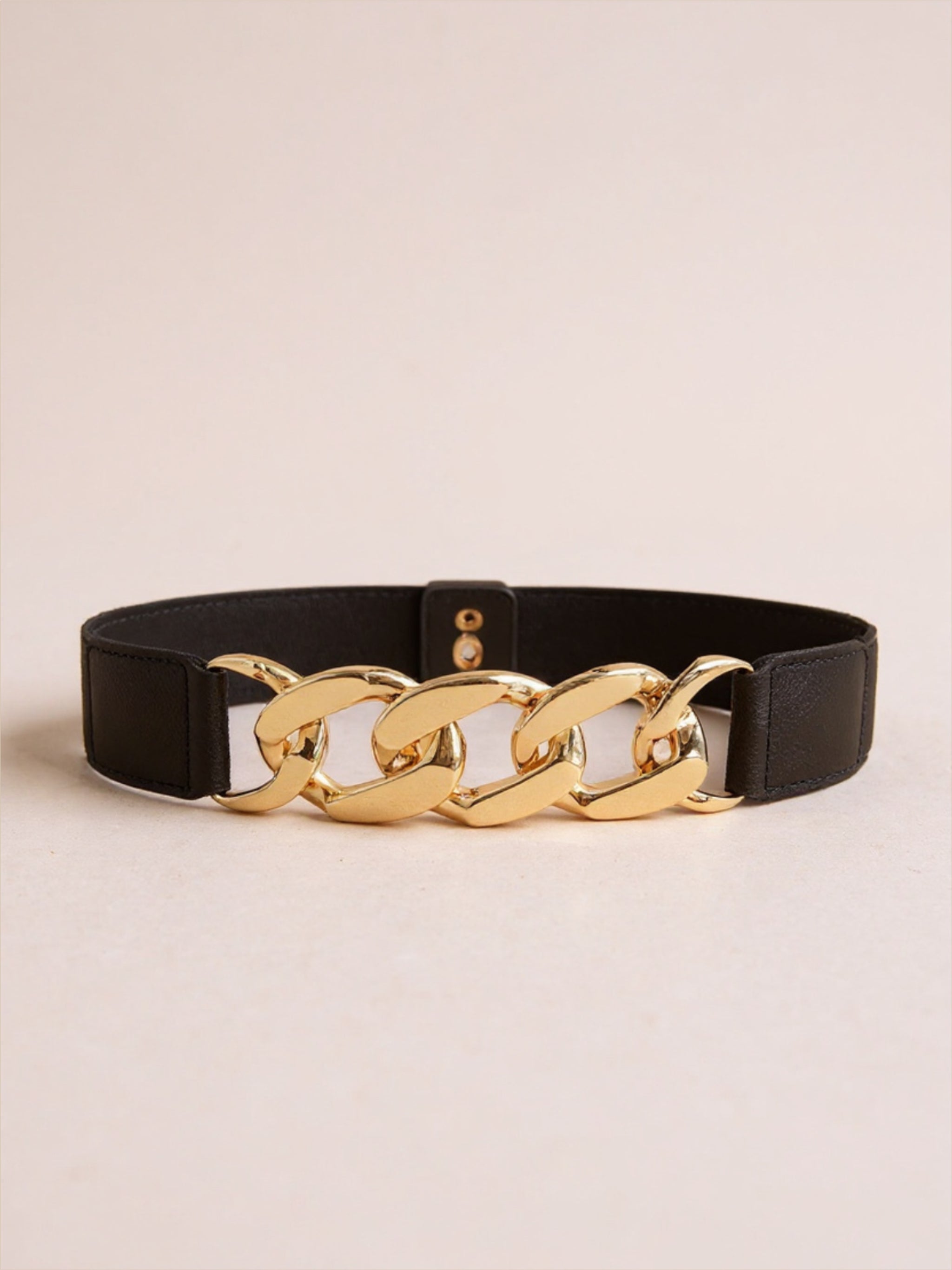 Gold Chain Detailed Elastic Belt