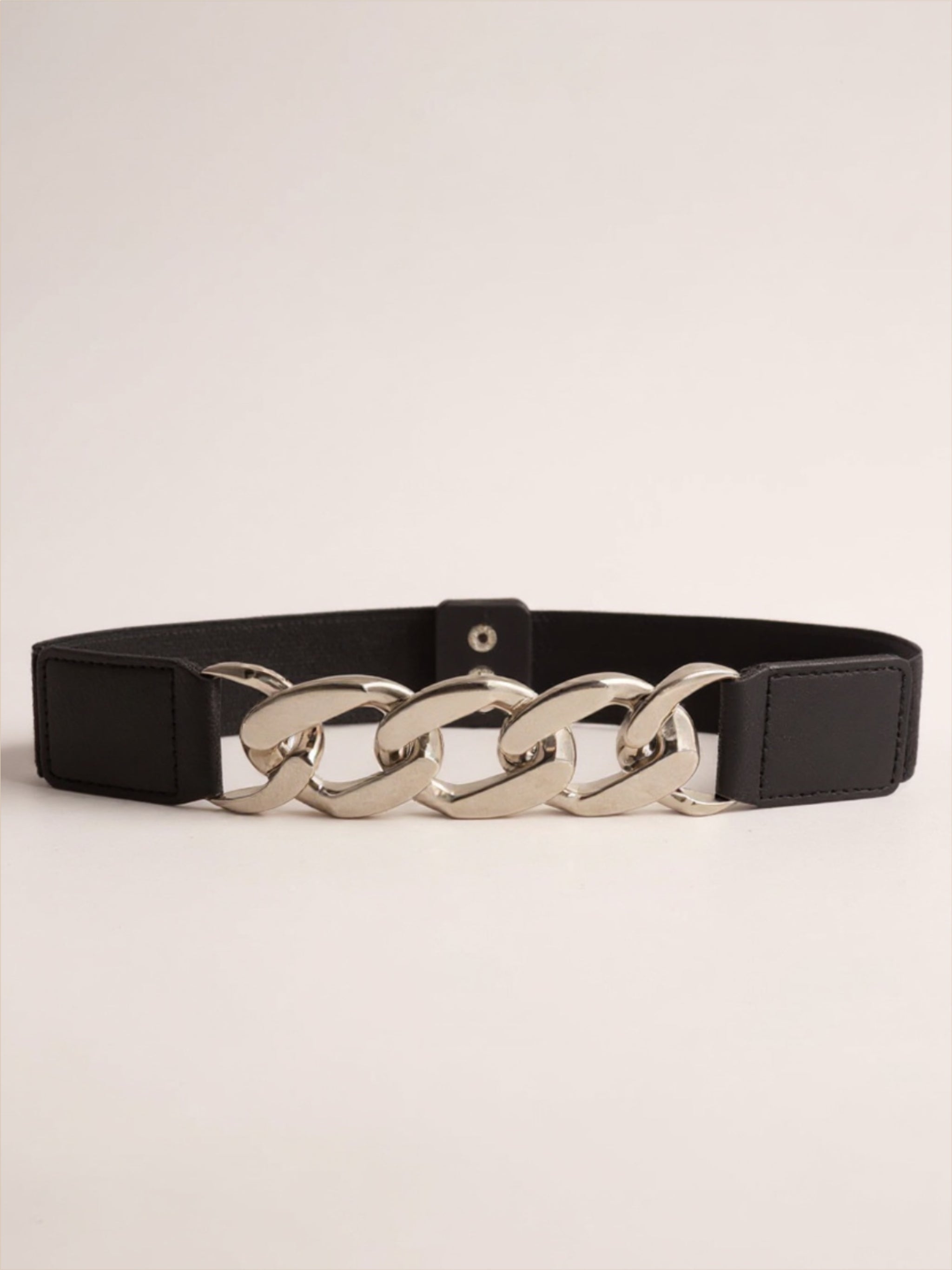 Gold Chain Detailed Elastic Belt