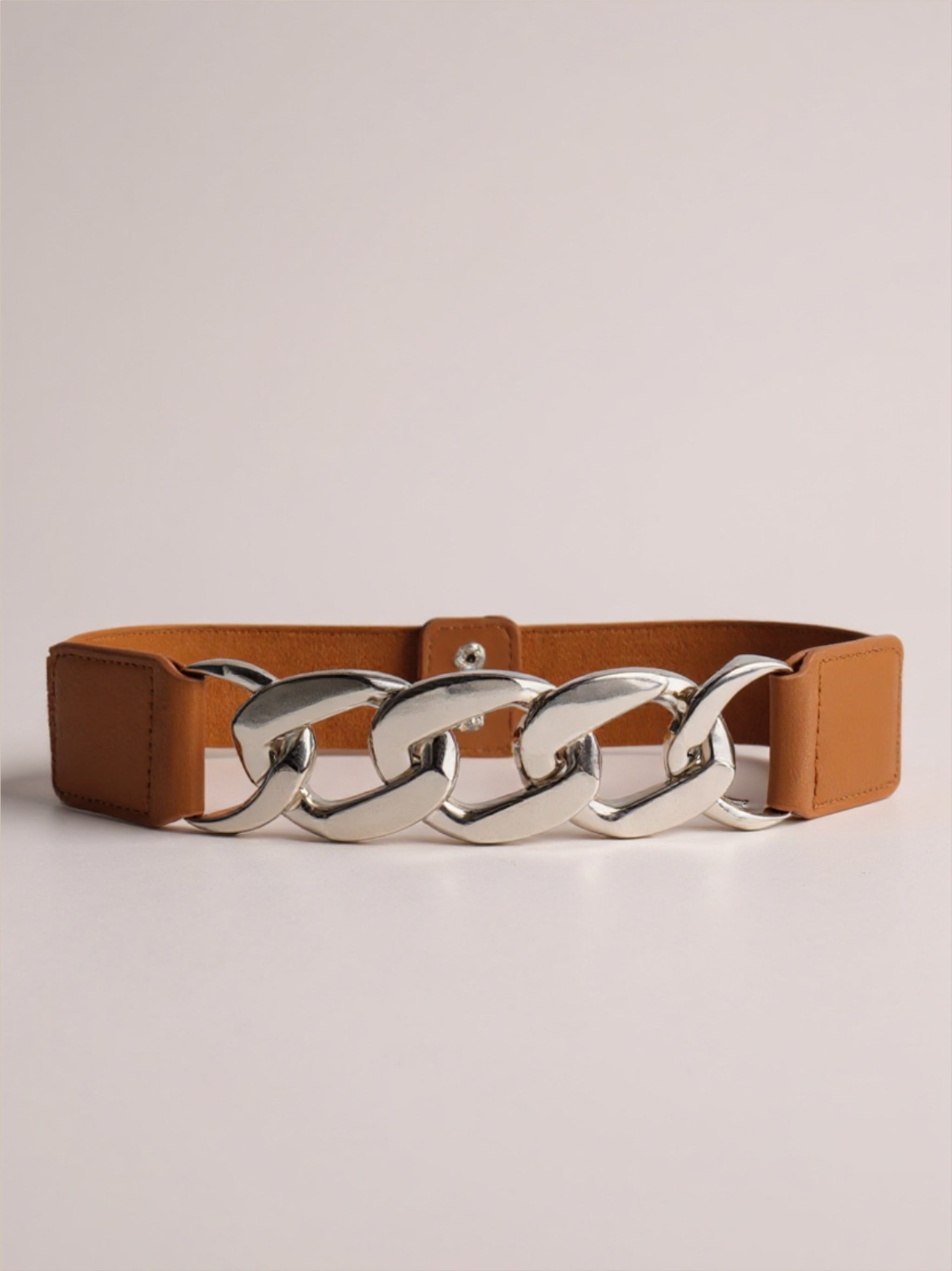 Gold Chain Detailed Elastic Belt