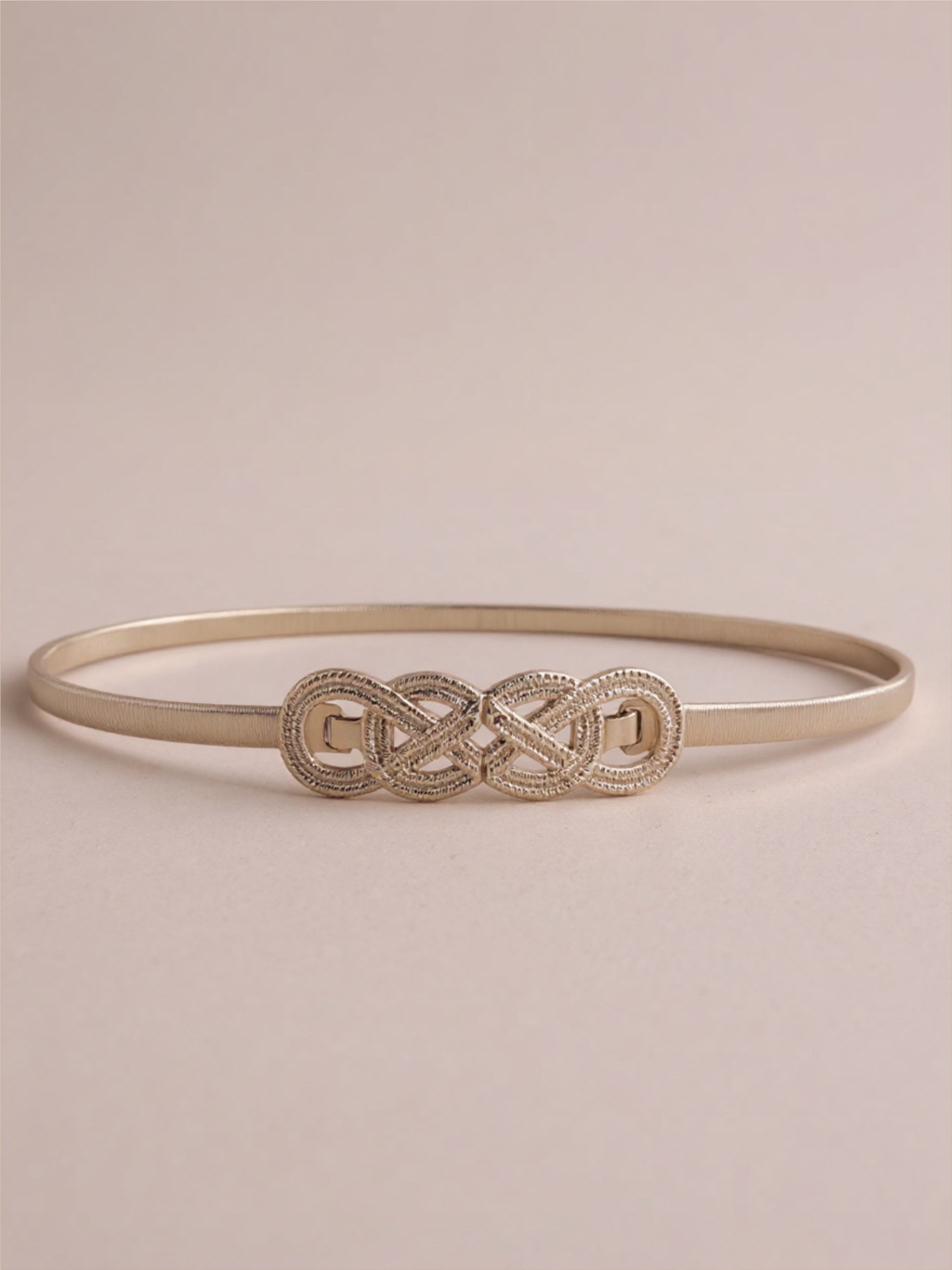 Knot Buckle Metal Belt