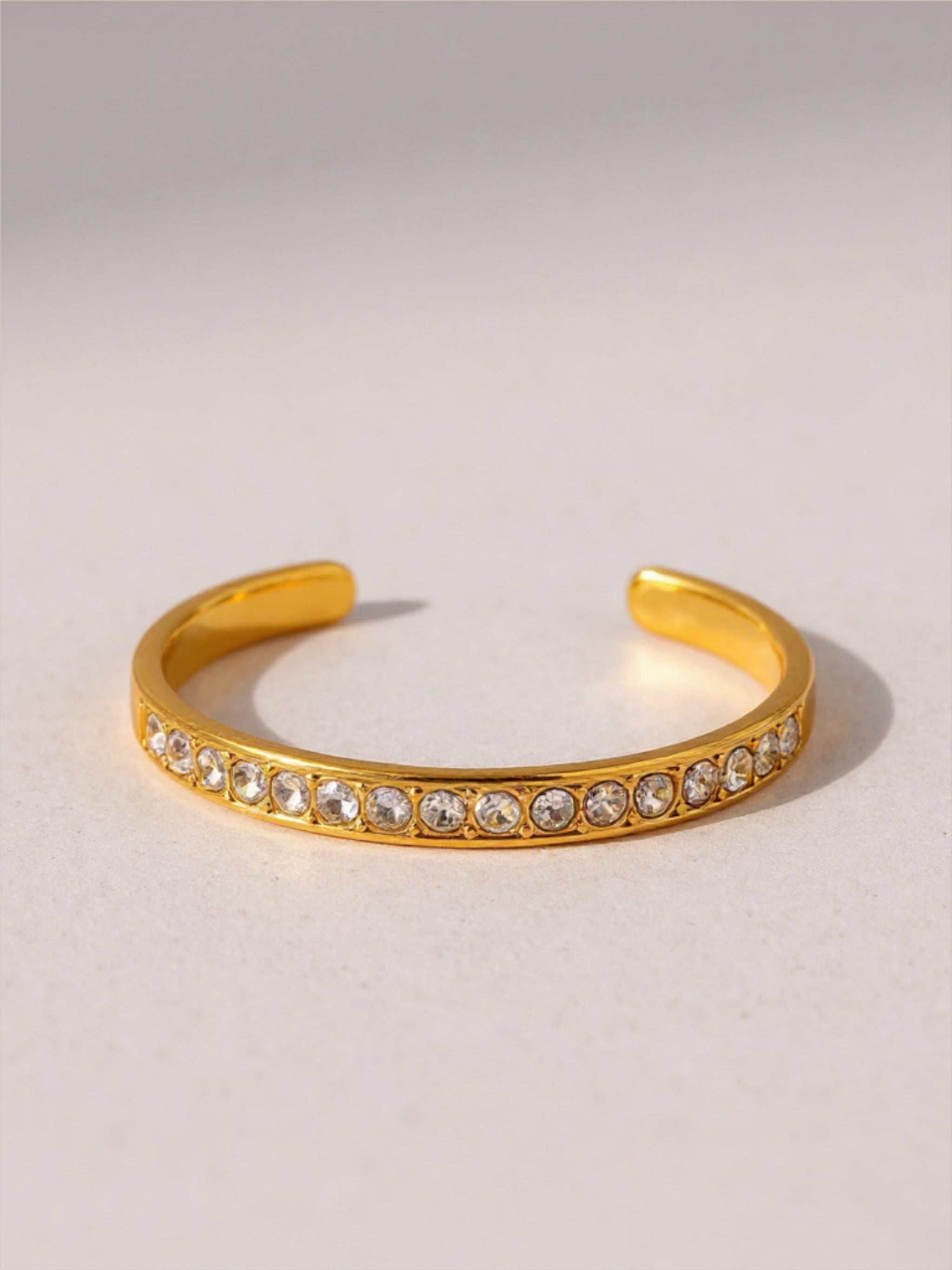 Stainless Steel Inlaid CZ Bracelet