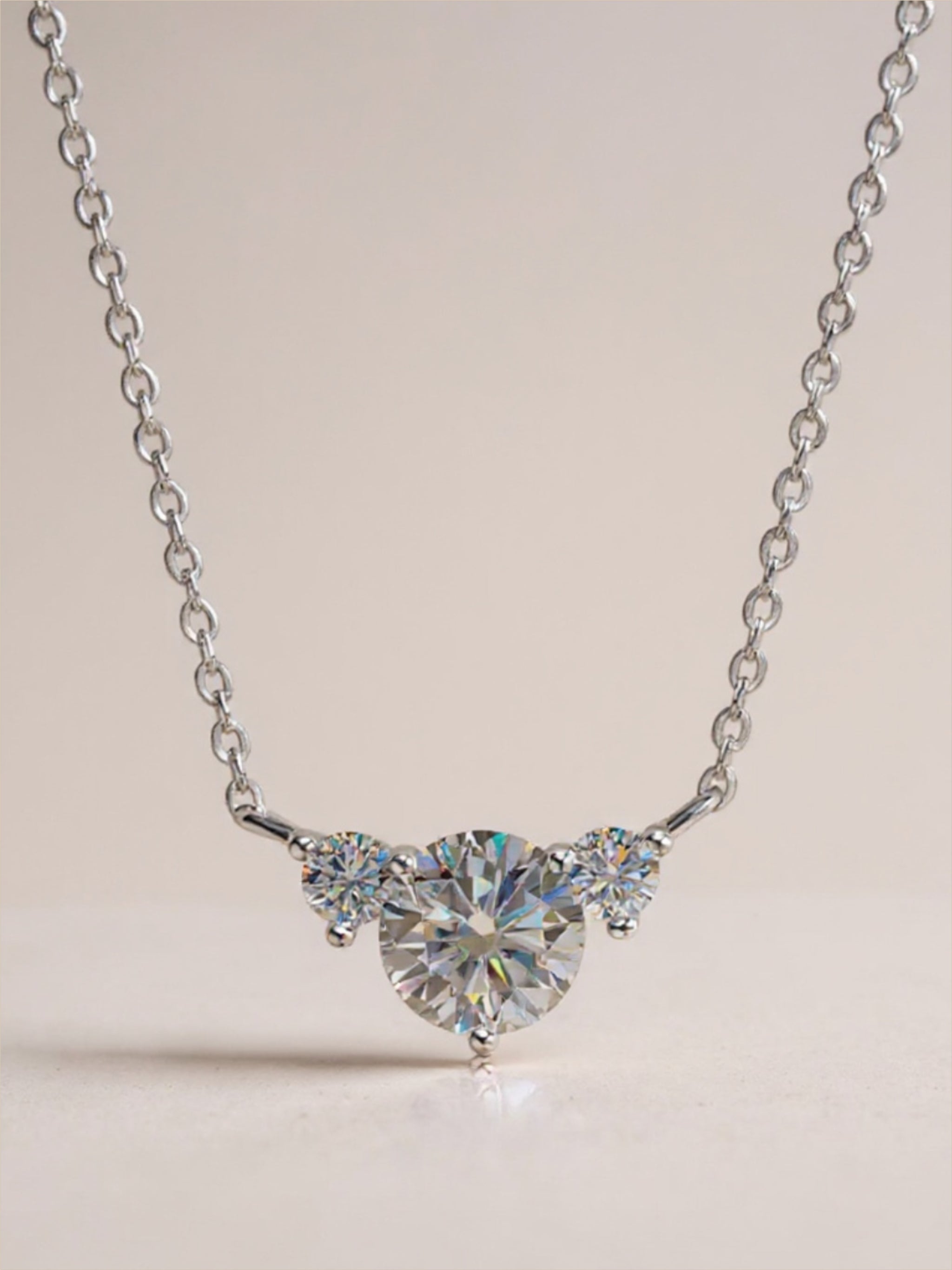1.2 Carat Moissanite 925 Sterling Silver Necklace