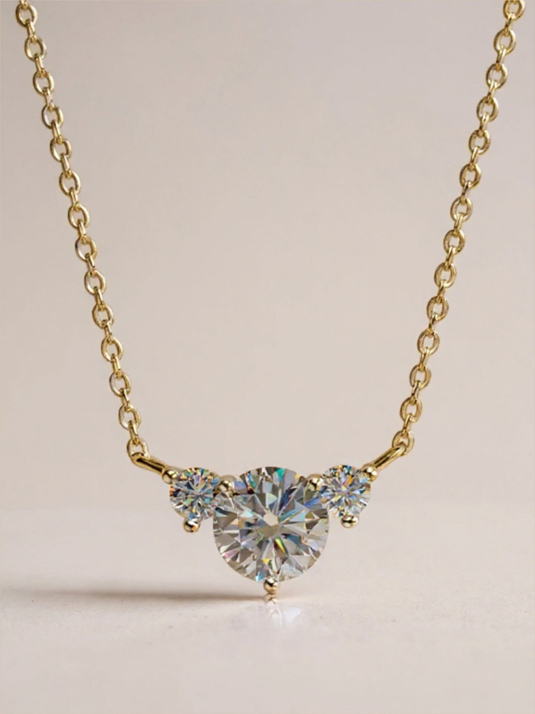 1.2 Carat Moissanite 925 Sterling Silver Necklace