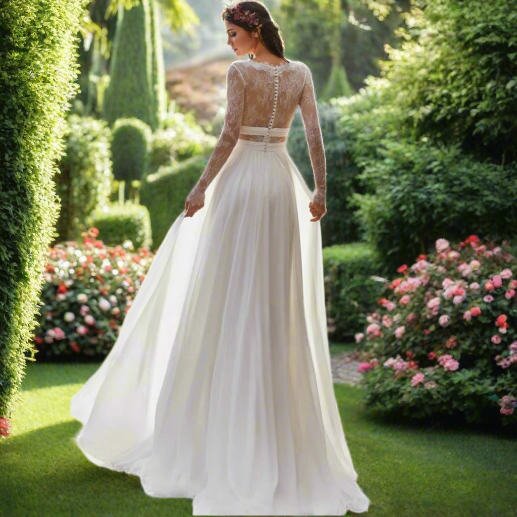 Lace A Line Wedding Dress