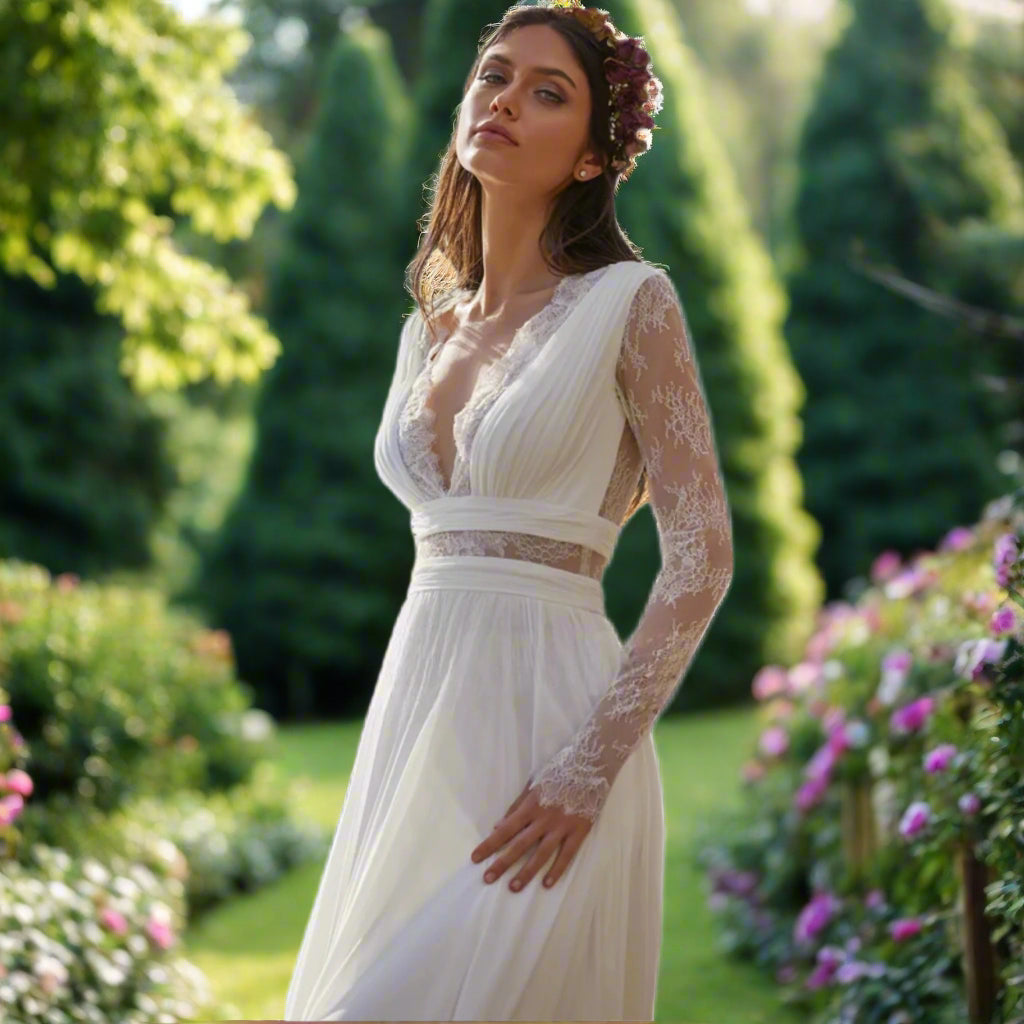 Lace A Line Wedding Dress