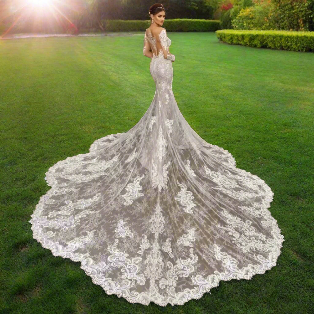 Off The Shoulder Mermaid Wedding Dress