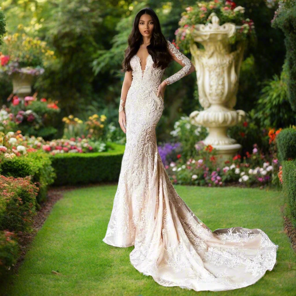 Long Sleeve Mermaid Wedding Dress
