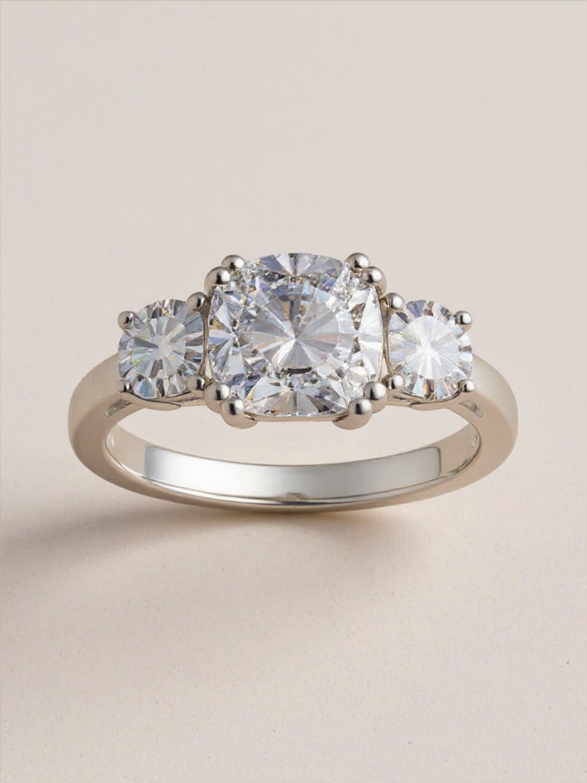 3.5 Carat Moissanite 925 Sterling Silver Ring