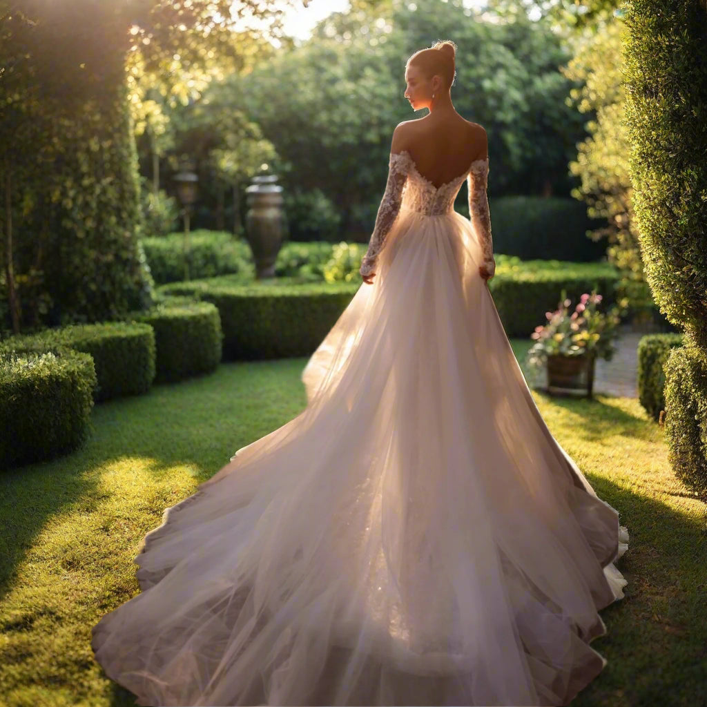 Strapless Lace Beaded Mermaid Wedding Dress