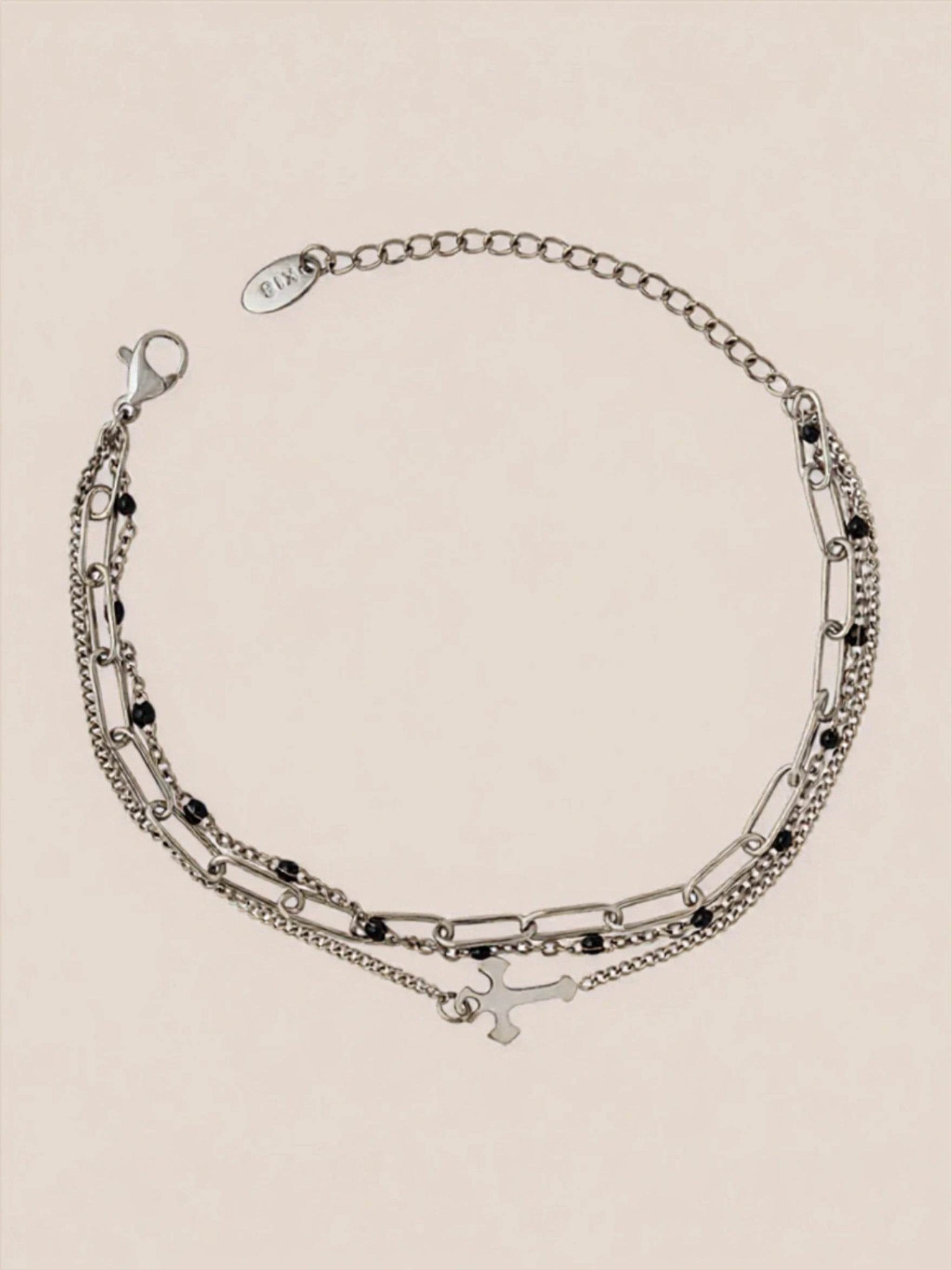 Titanium Steel Three-Layered Bracelet