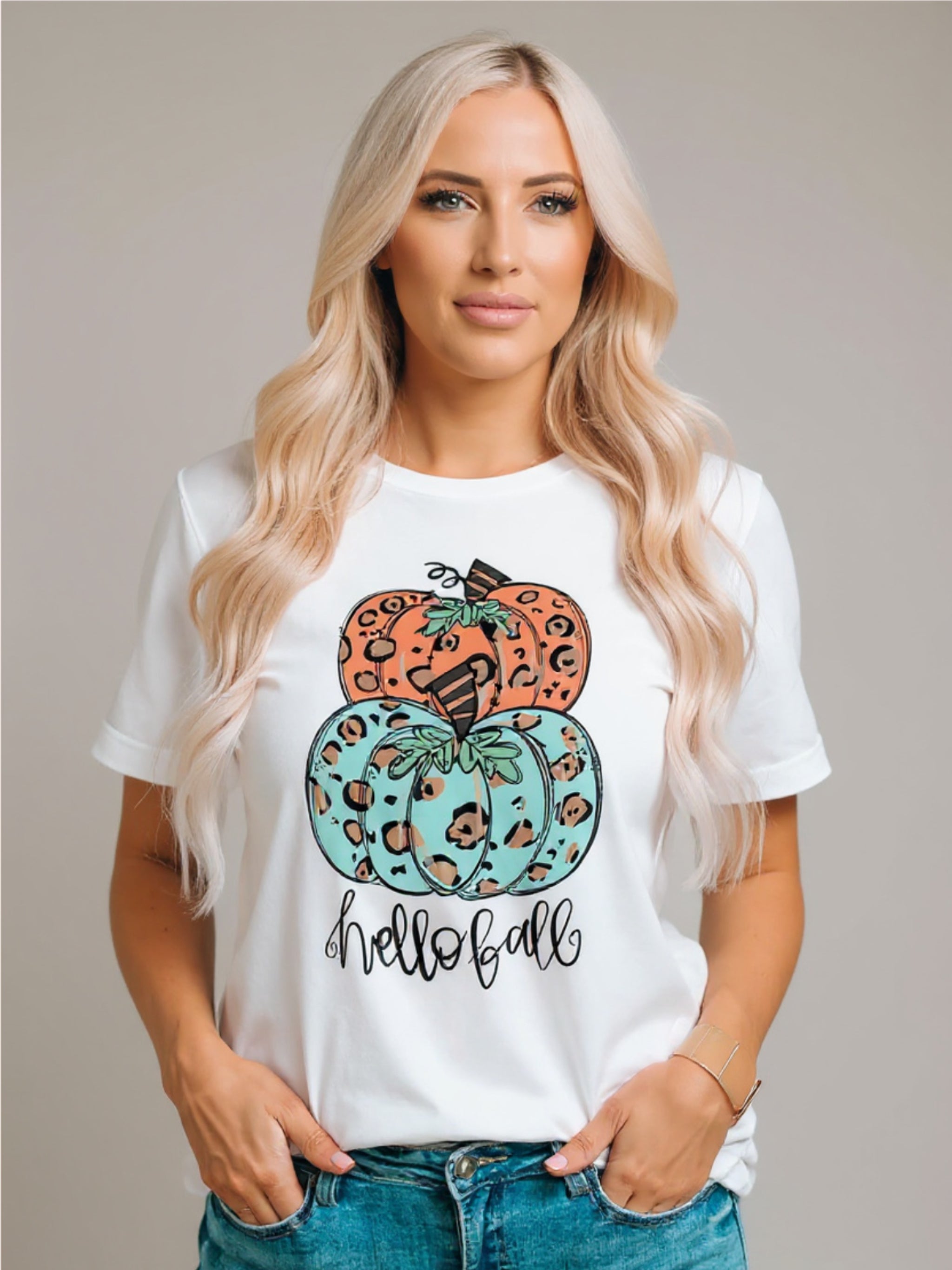 Pumpkin Graphic Short Sleeve T-Shirt
