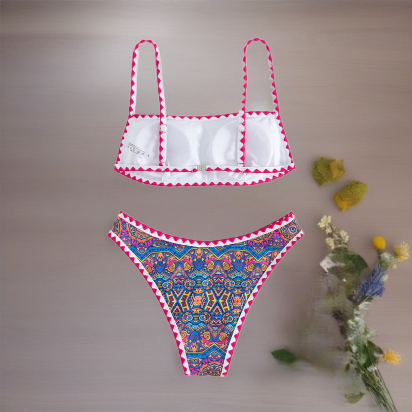 Mandala Bikini Set with Crochet Details