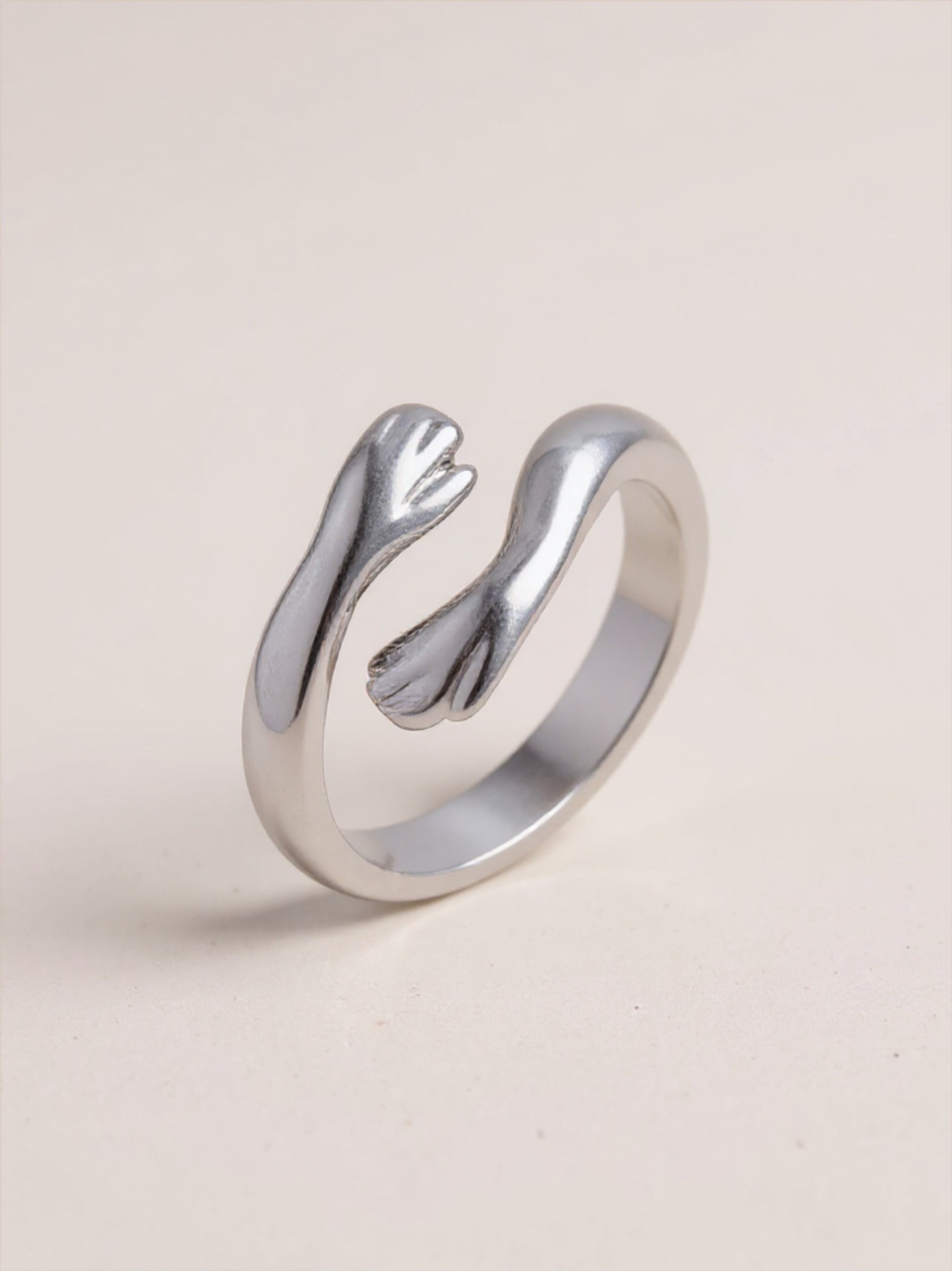 Titanium Steel Hug Bypass Ring