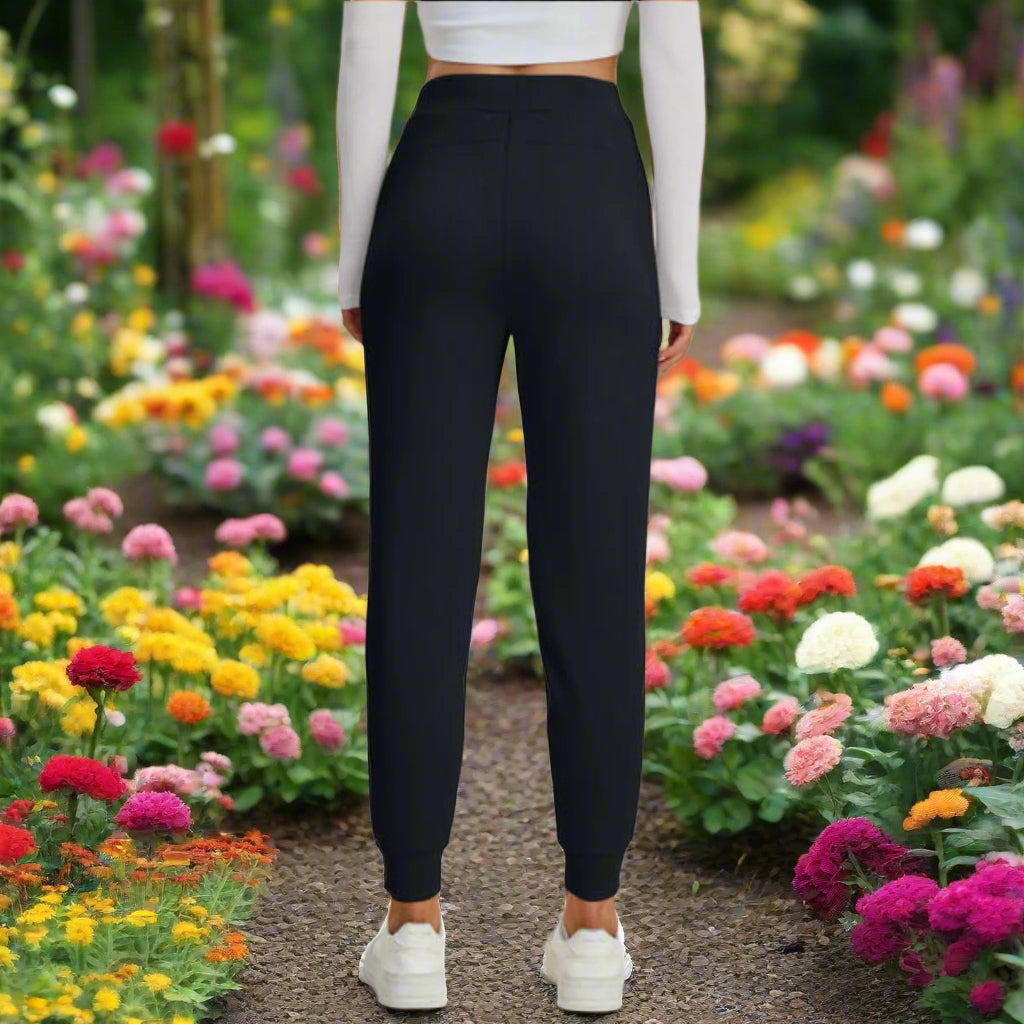 Drawstring High Waist Joggers