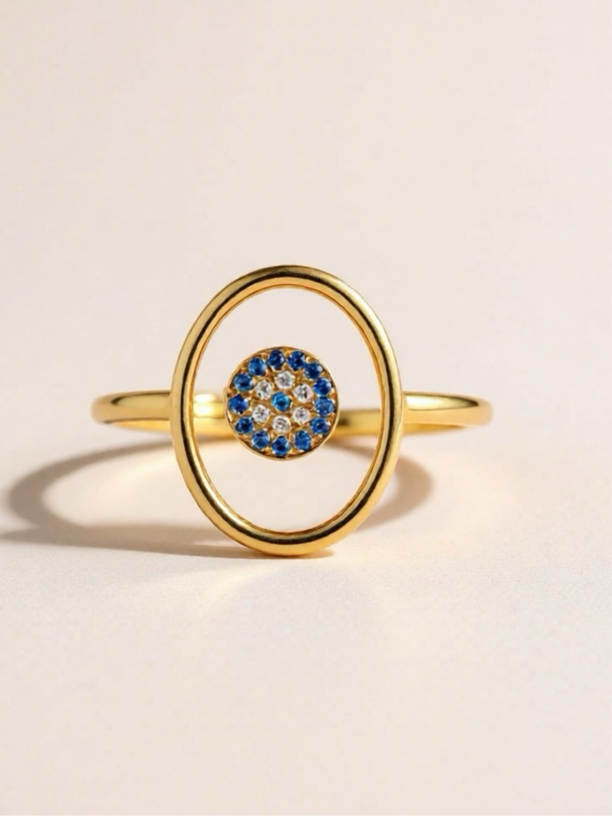 925 Sterling Silver Evil Eye Ring