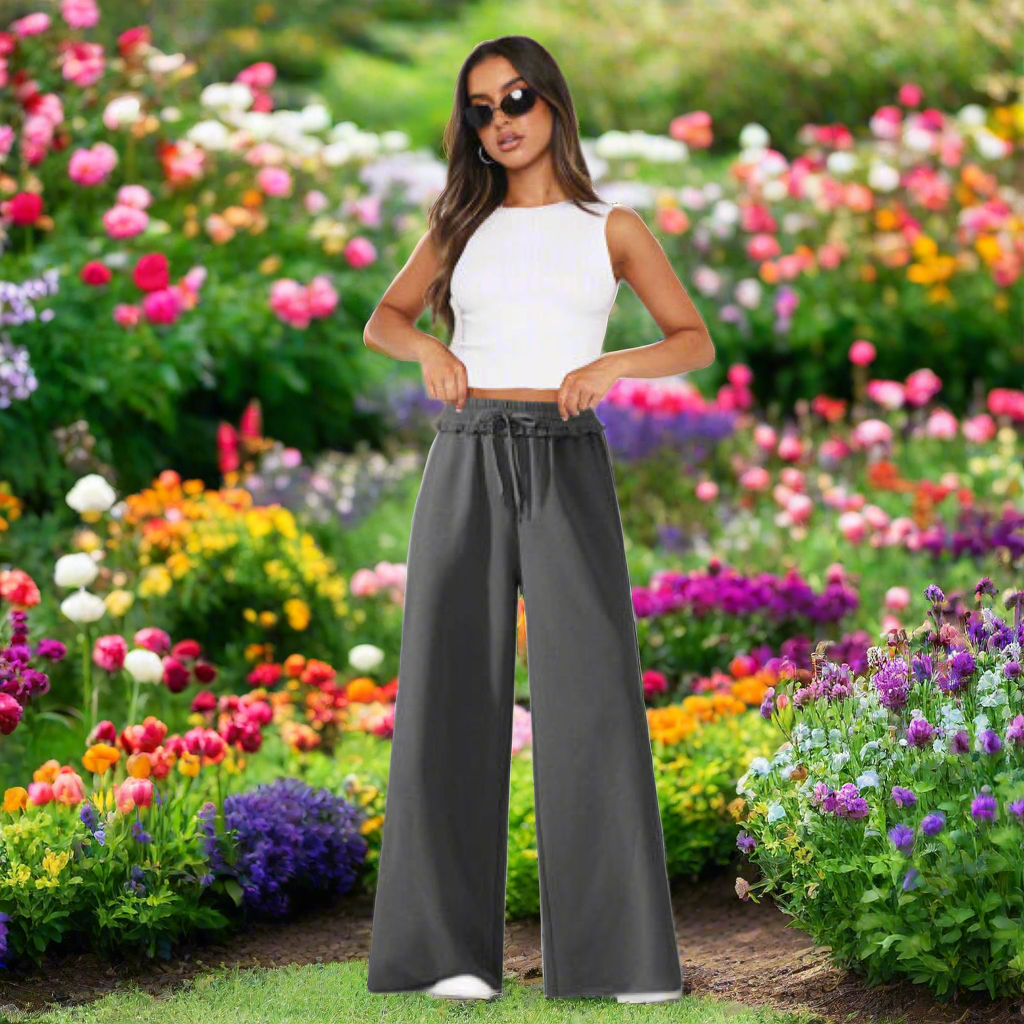 High Waist Wide Leg Pants