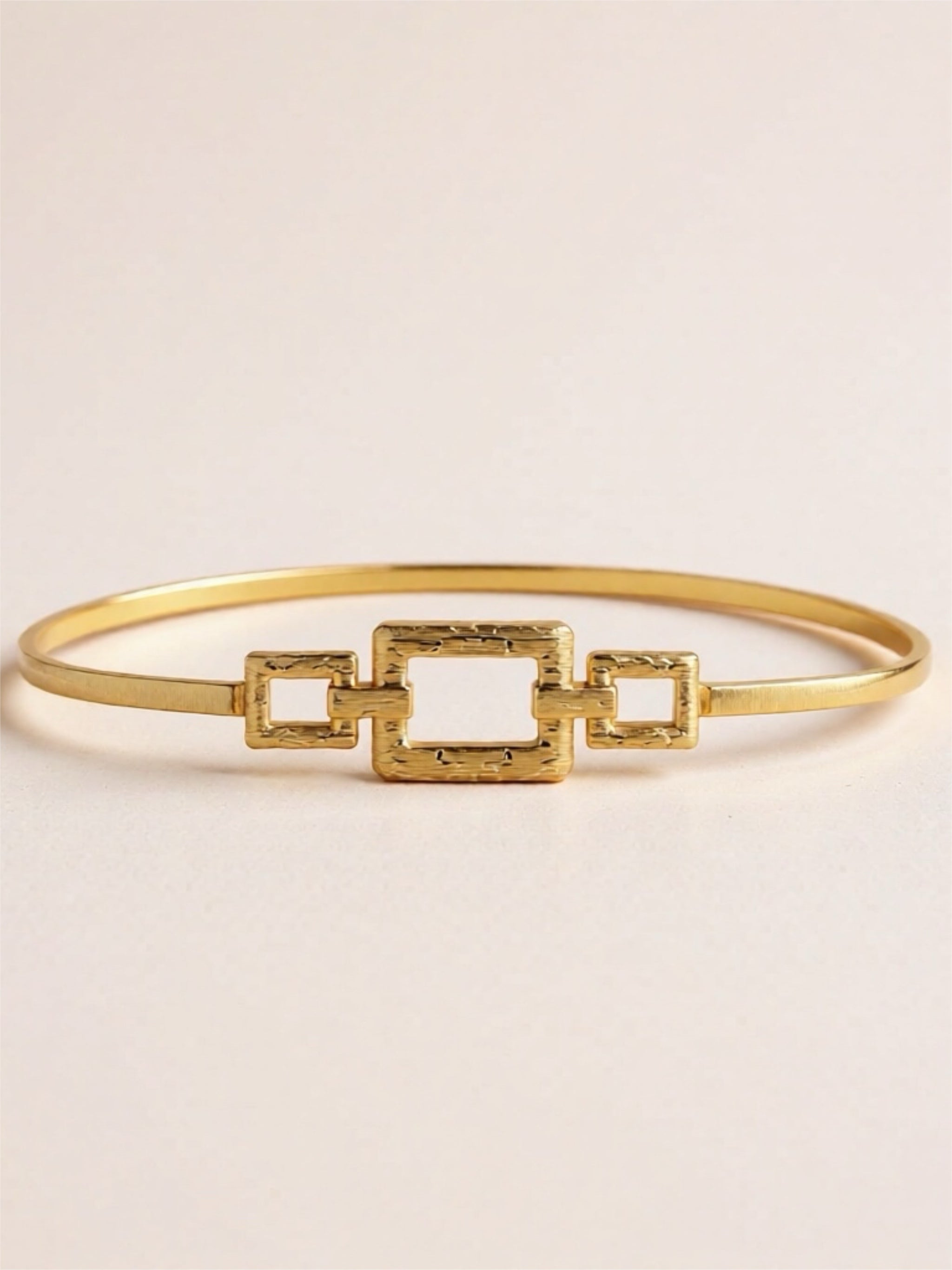 Gold Square Buckle Belt