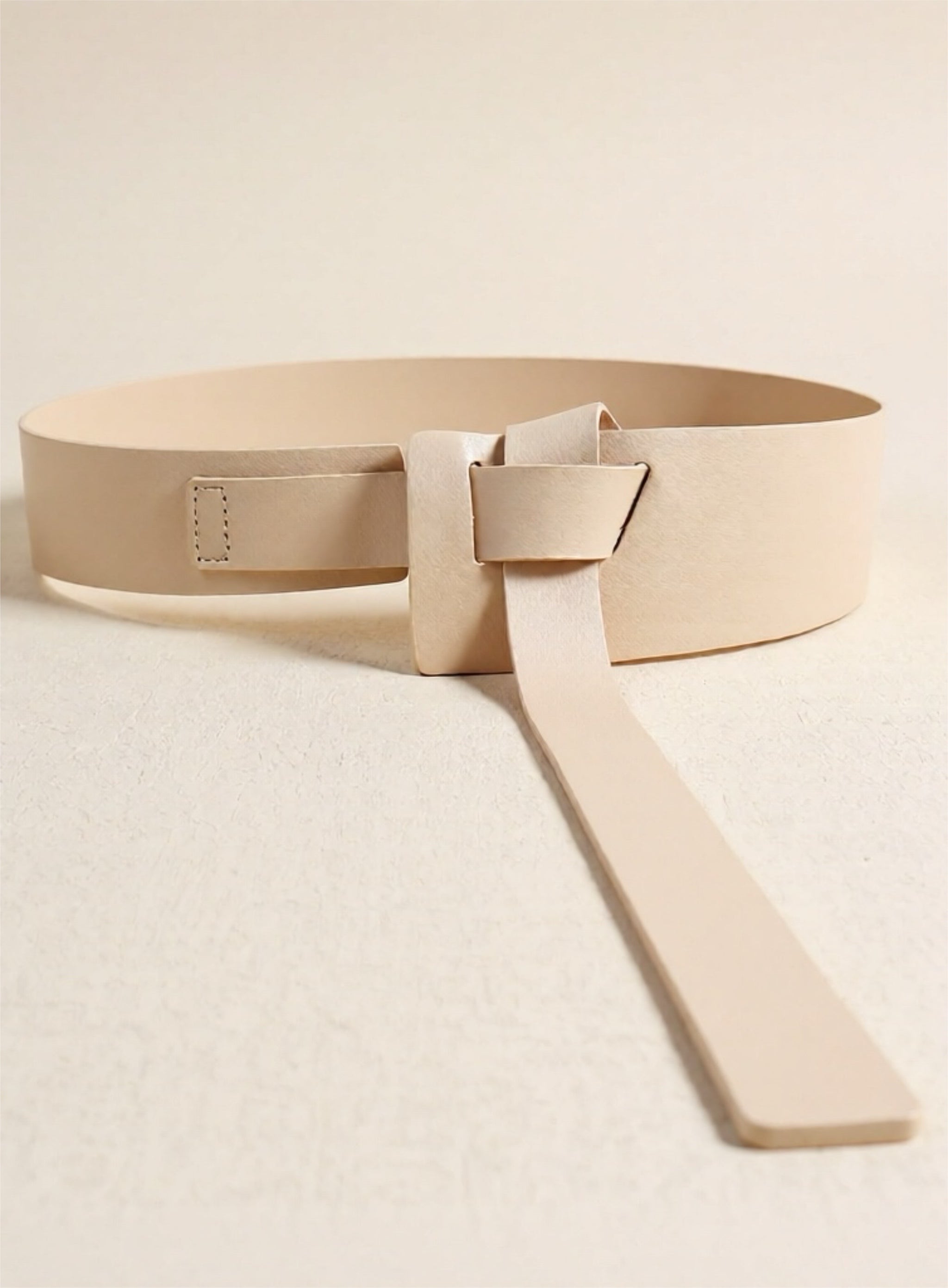 Knot Detailed Vegan Leather Belt