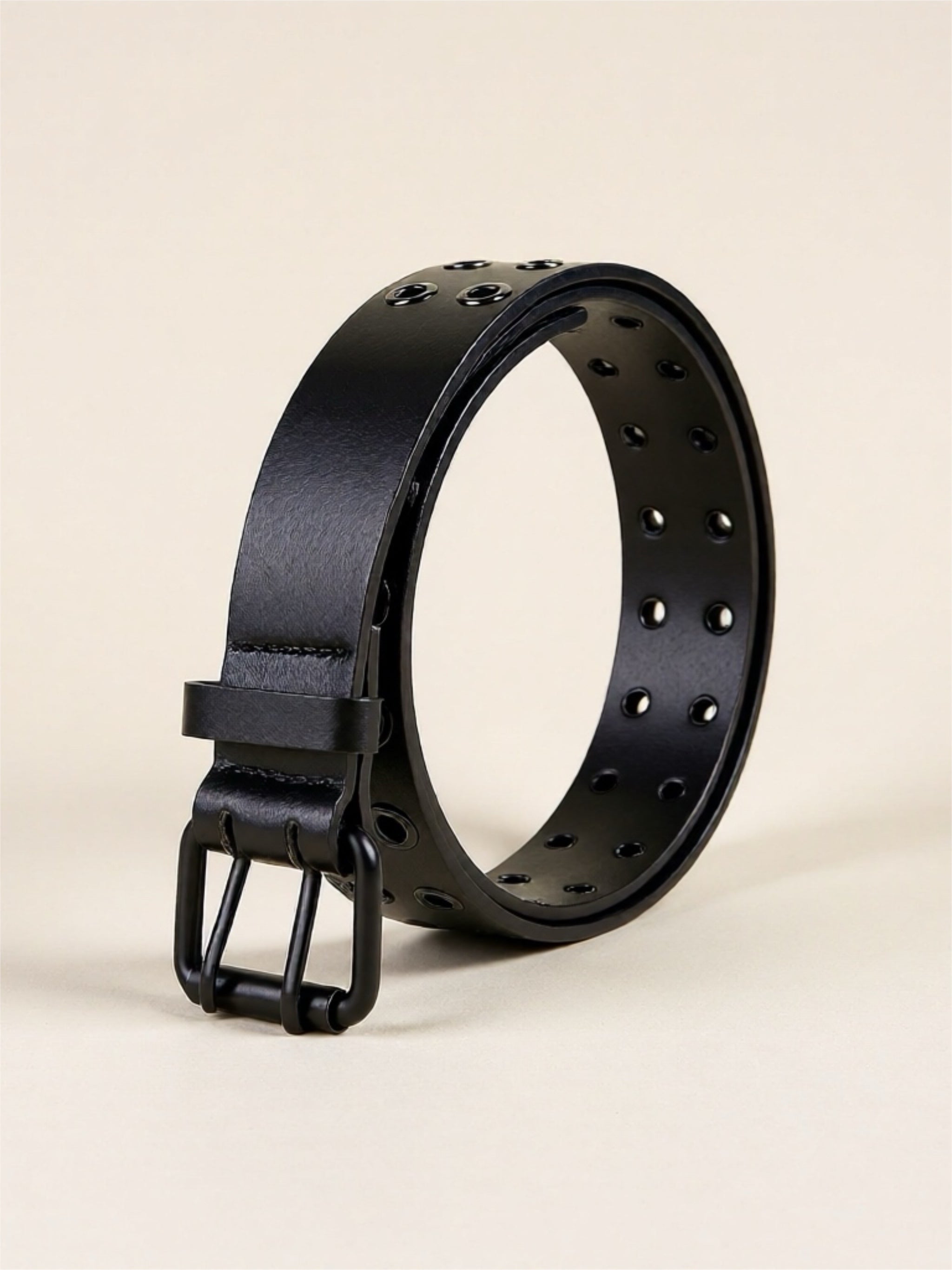 Grommet Vegan Leather Belt