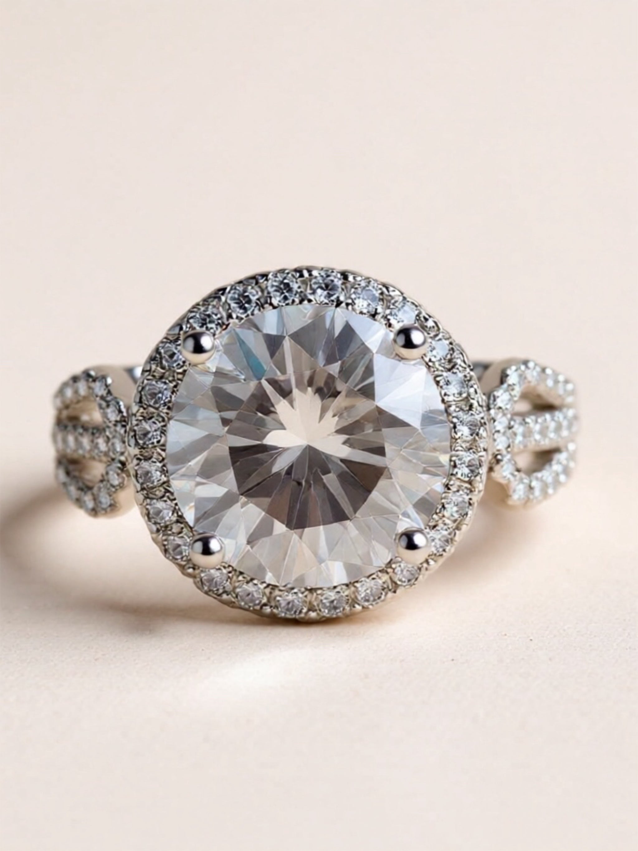 5 Carat Moissanite 925 Sterling Silver Ring