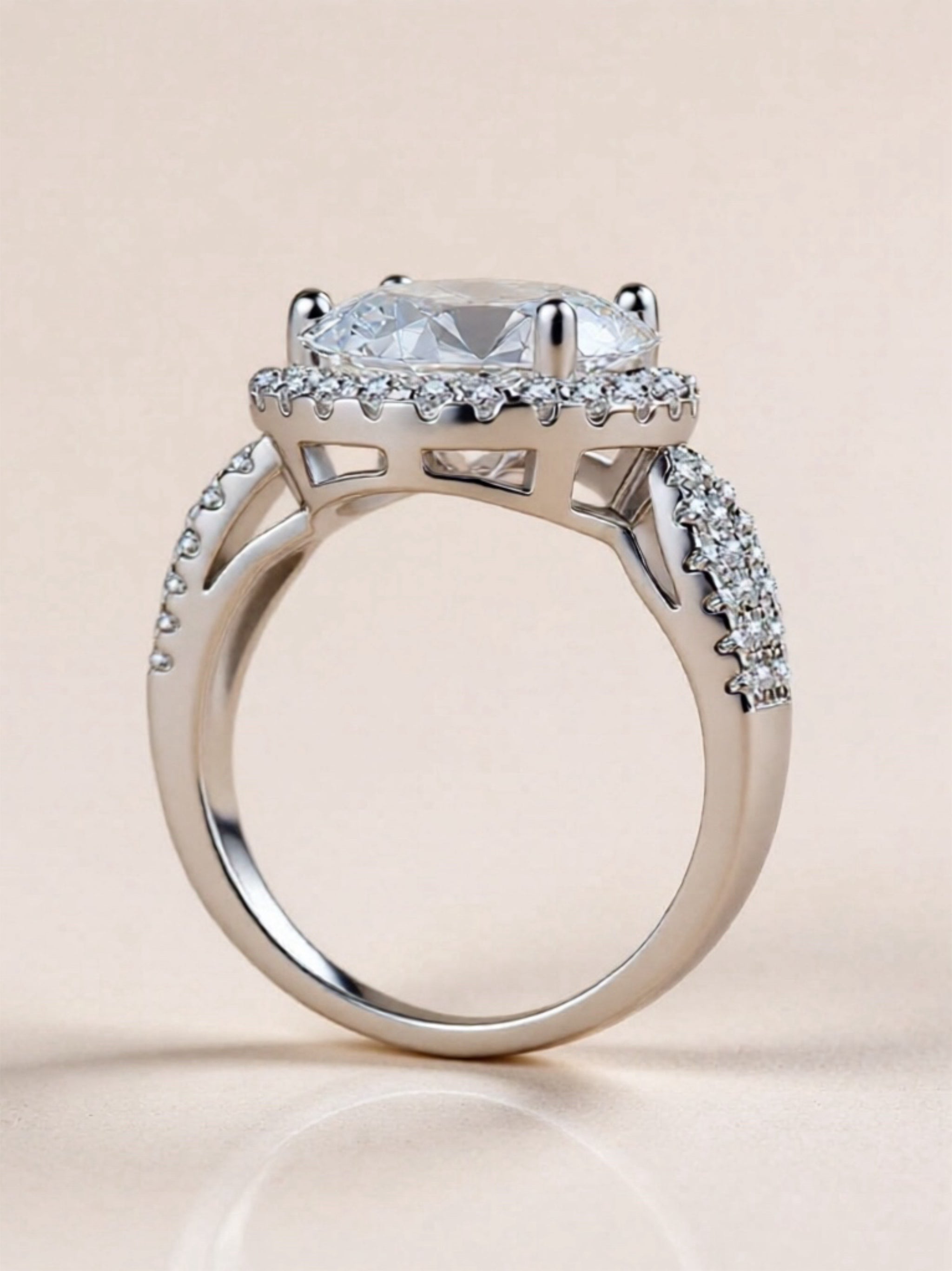 5 Carat Moissanite 925 Sterling Silver Ring