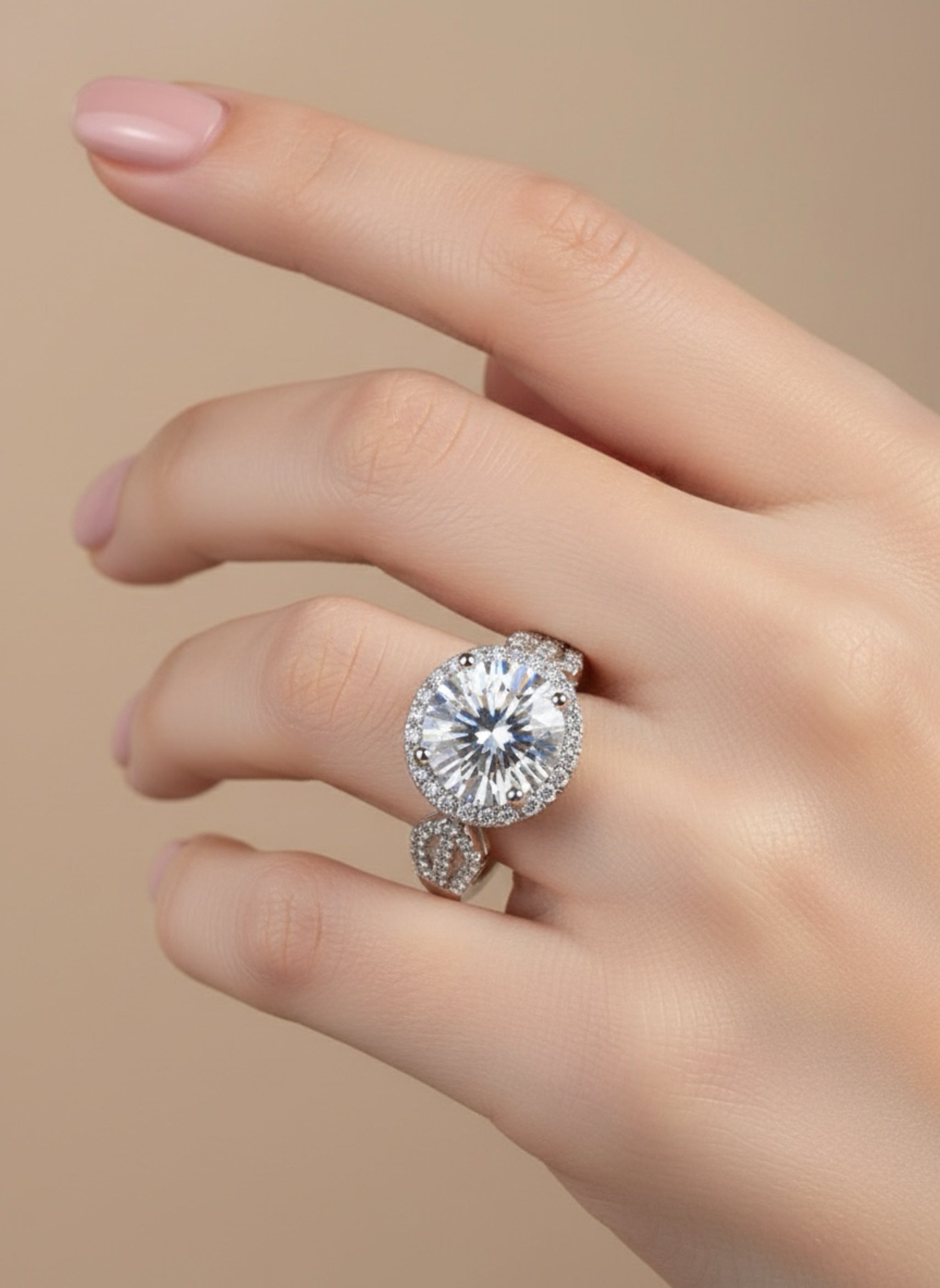 5 Carat Moissanite 925 Sterling Silver Ring