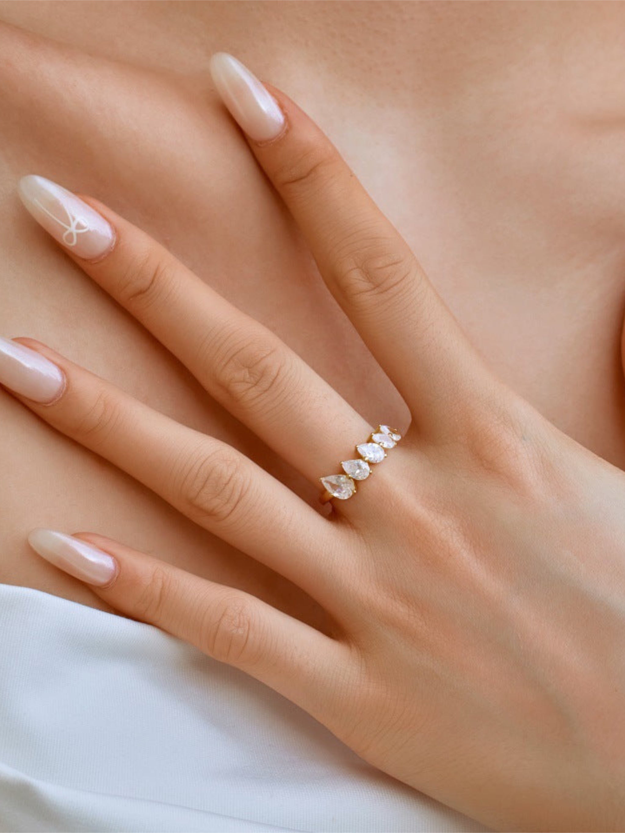 Sterling Silver Ring with CZ Accents