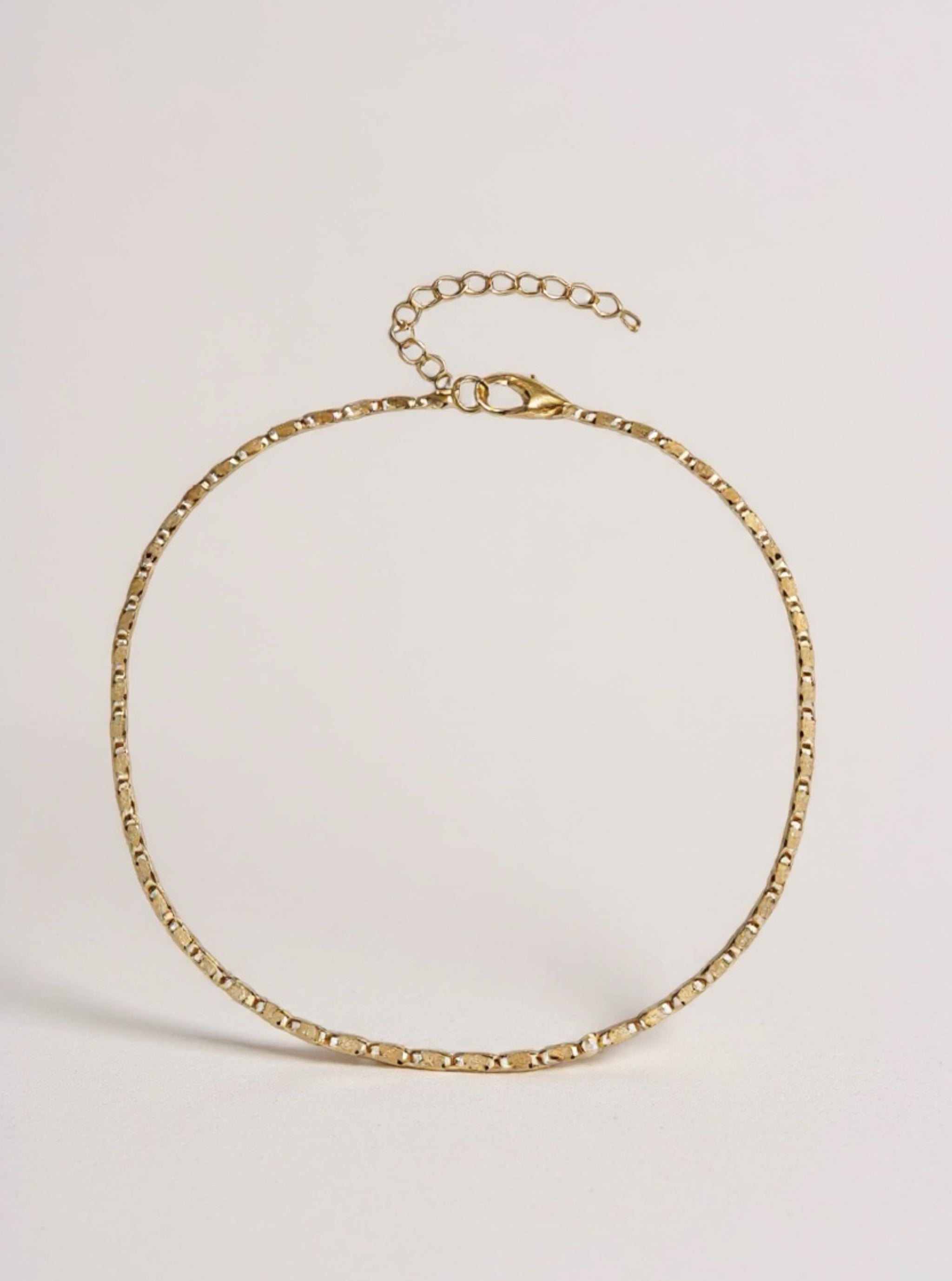 Box Chain Gold or Silver Toned Anklet