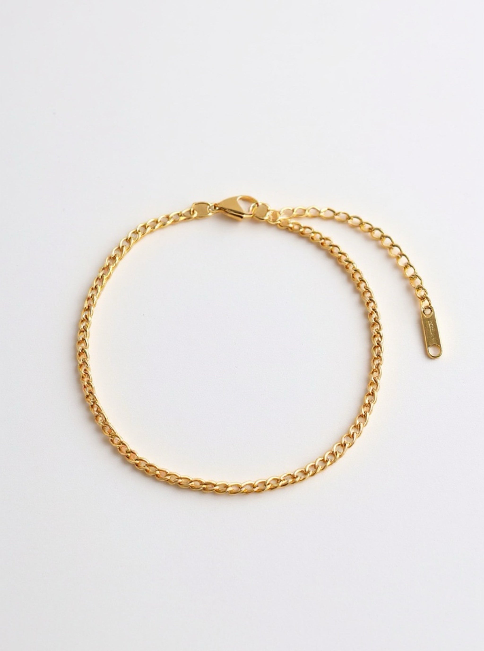 Gold Toned Chain Anklet