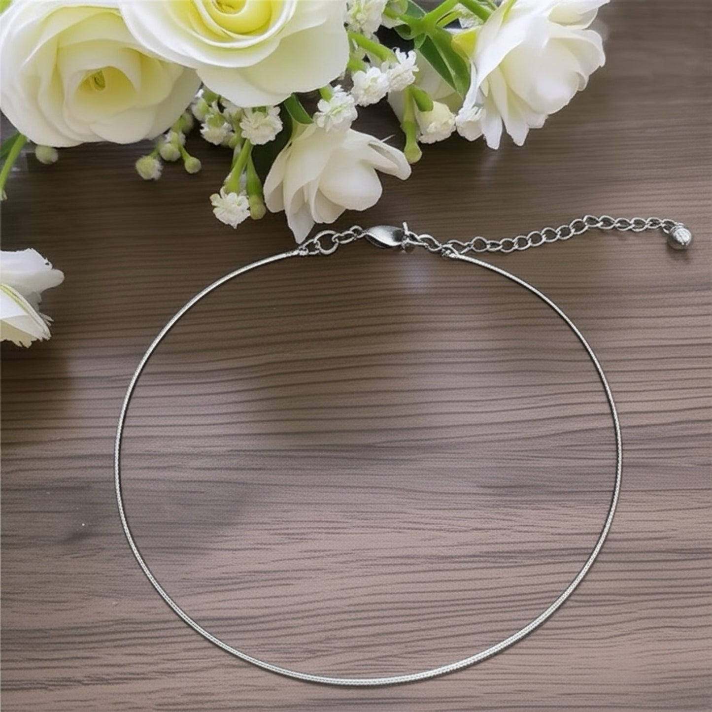Gold or Silver Toned Stainless Steel Chain Anklet
