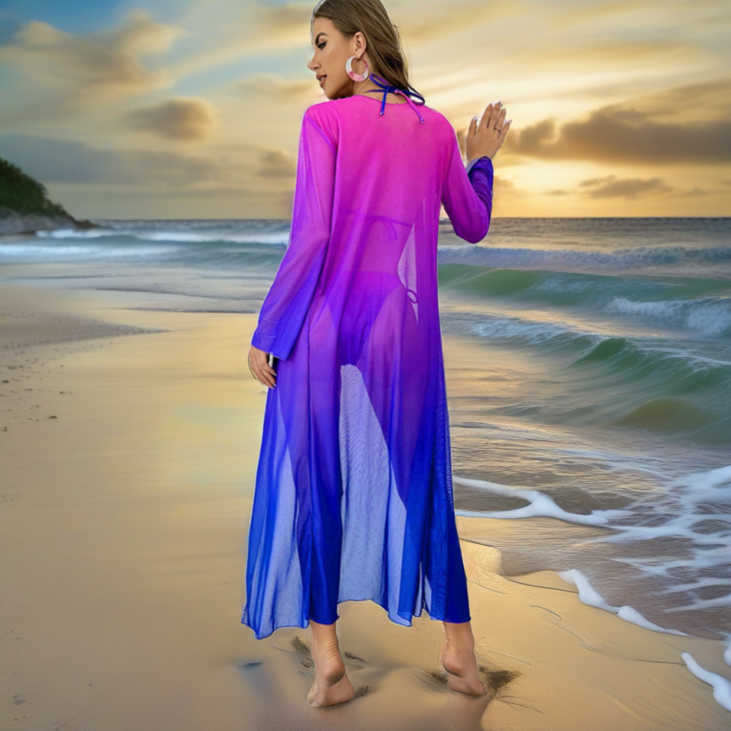 Three Piece Hombre Bikini & Skirt Cover Up Set