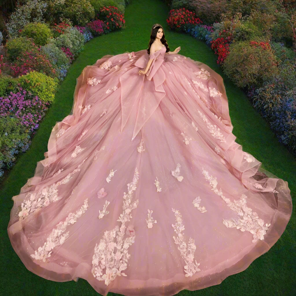 Pink Quinceanera Ball Gown