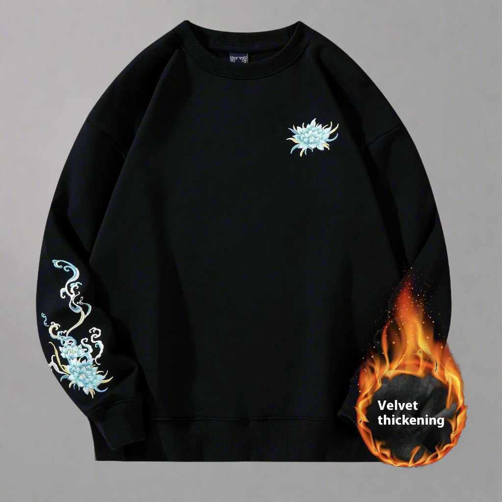 Embroidered Dragon Long Sleeve Shirt