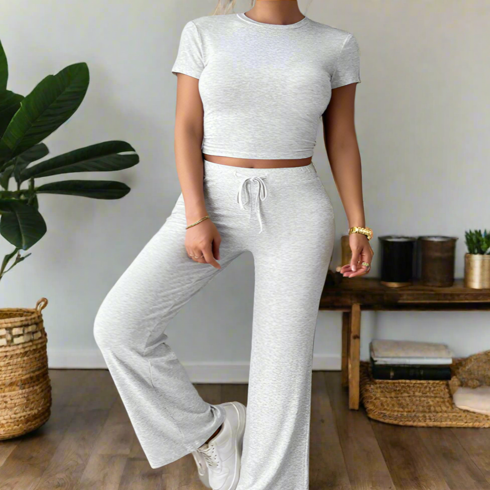 Short Sleeve Top & Lounge Pant Set