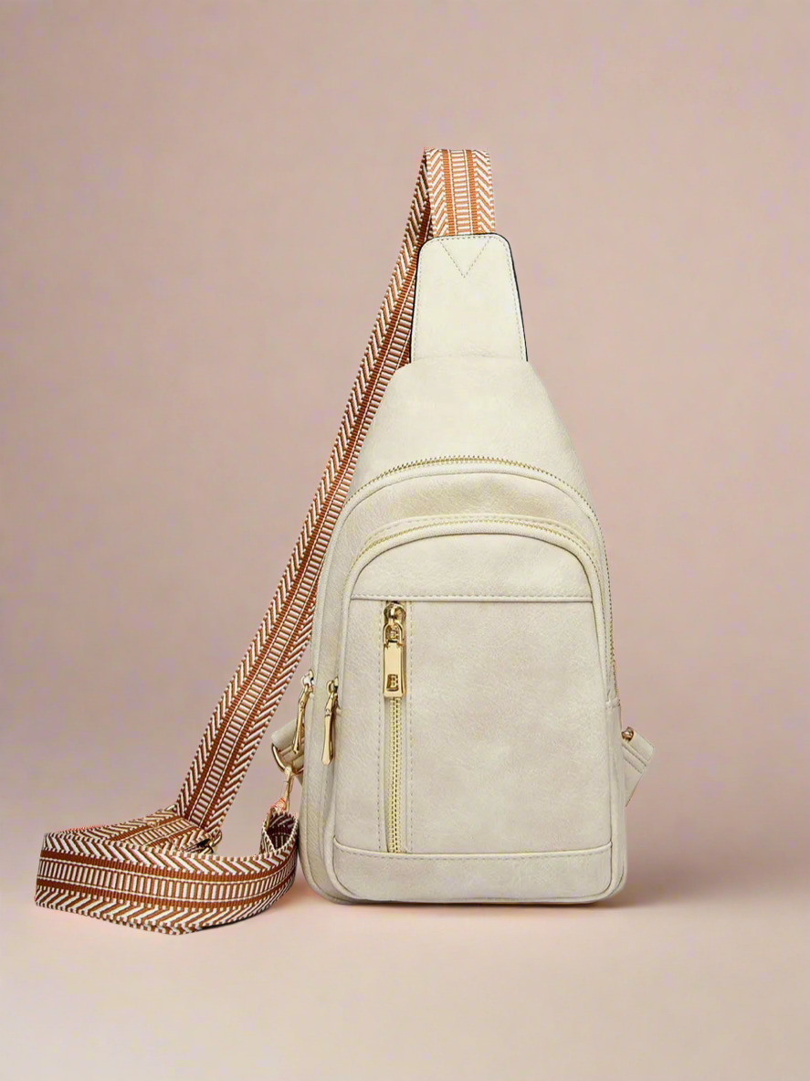 Vegan Leather Adjustable Strap Crossbody Bag