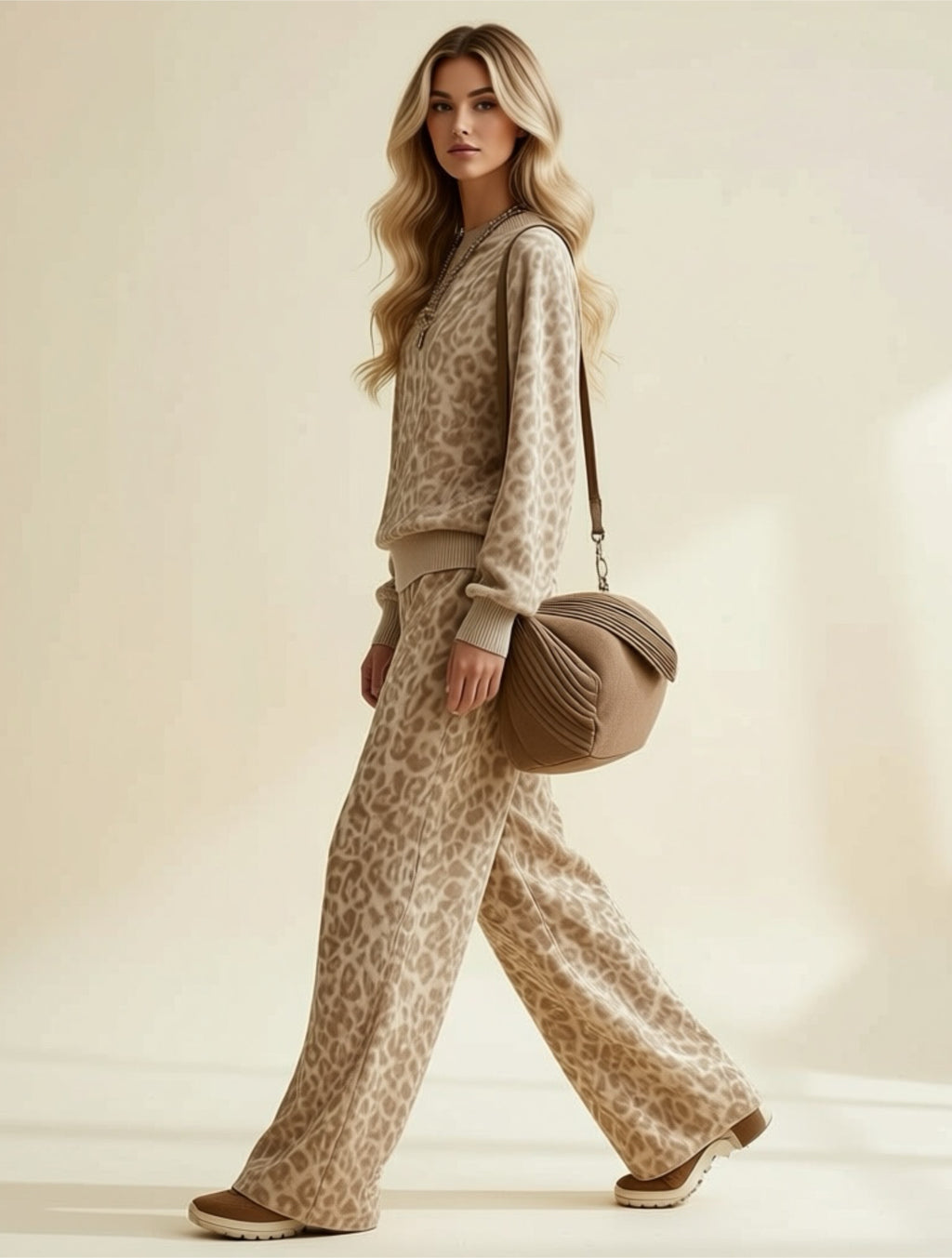 Leopard Print Lounge Set