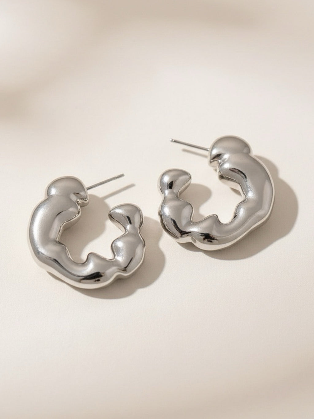 Stainless Steel C-Hoop Earrings