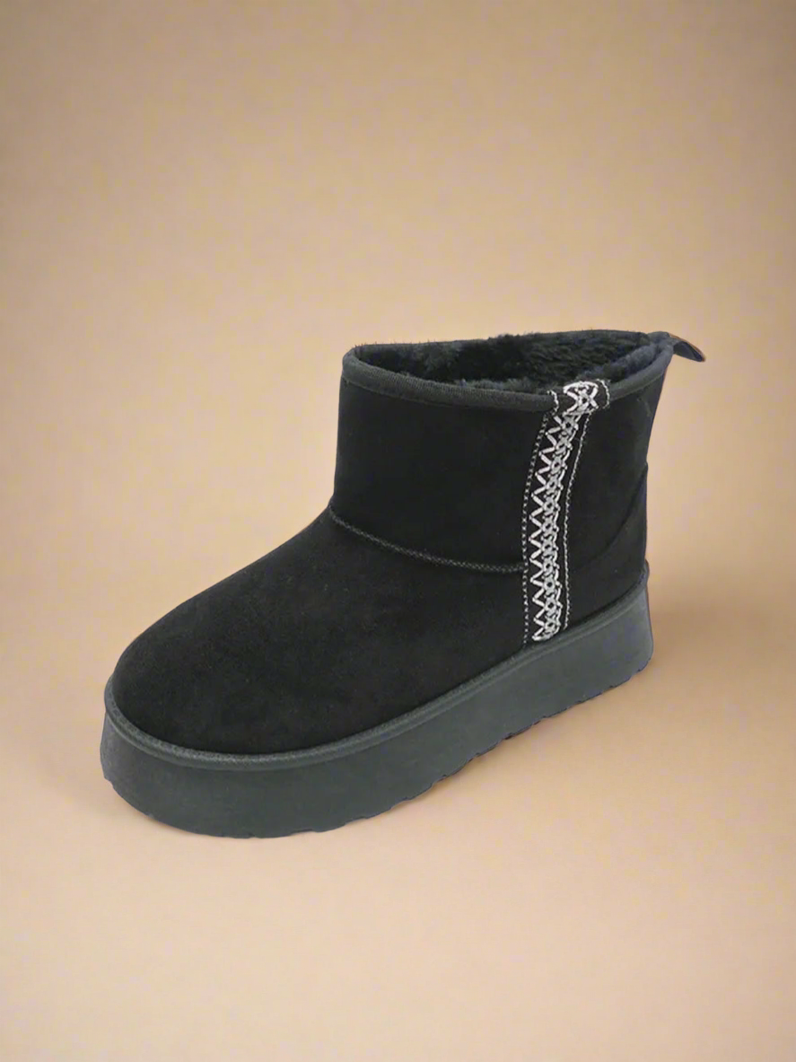 Round Toe Platform Boots