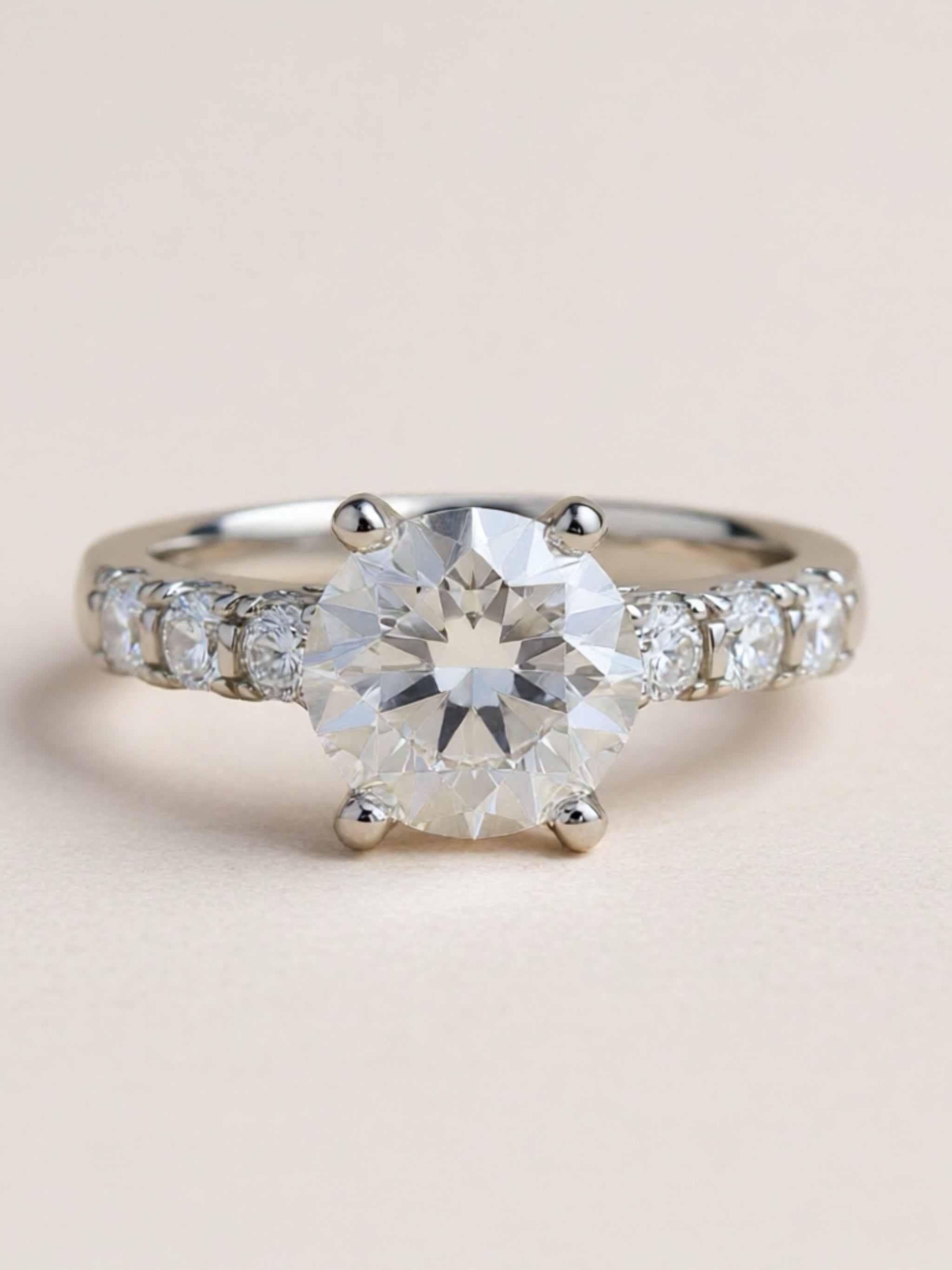 3 Carat Moissanite 925 Sterling Silver Ring