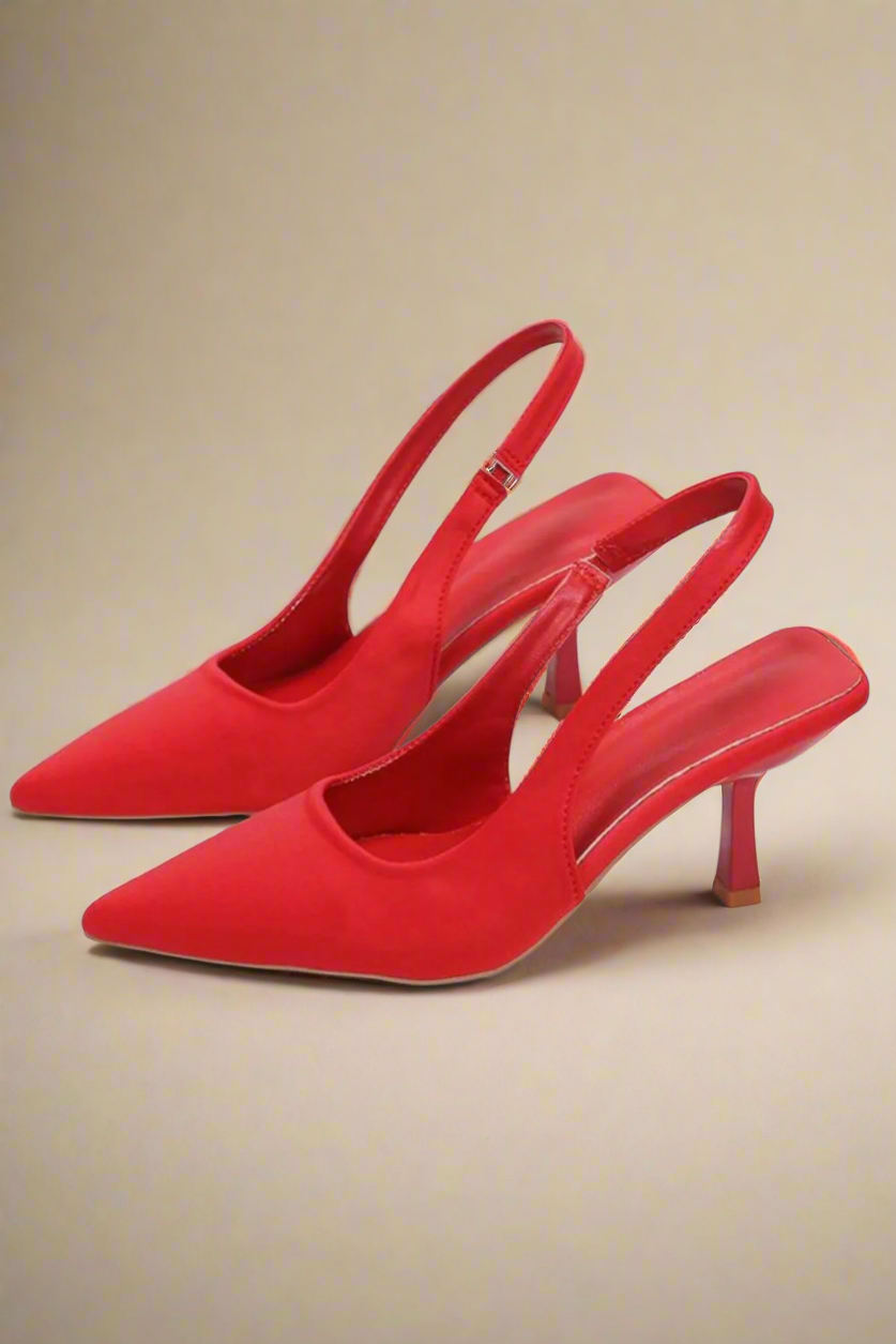 Vegan Leather Point Toe Pumps